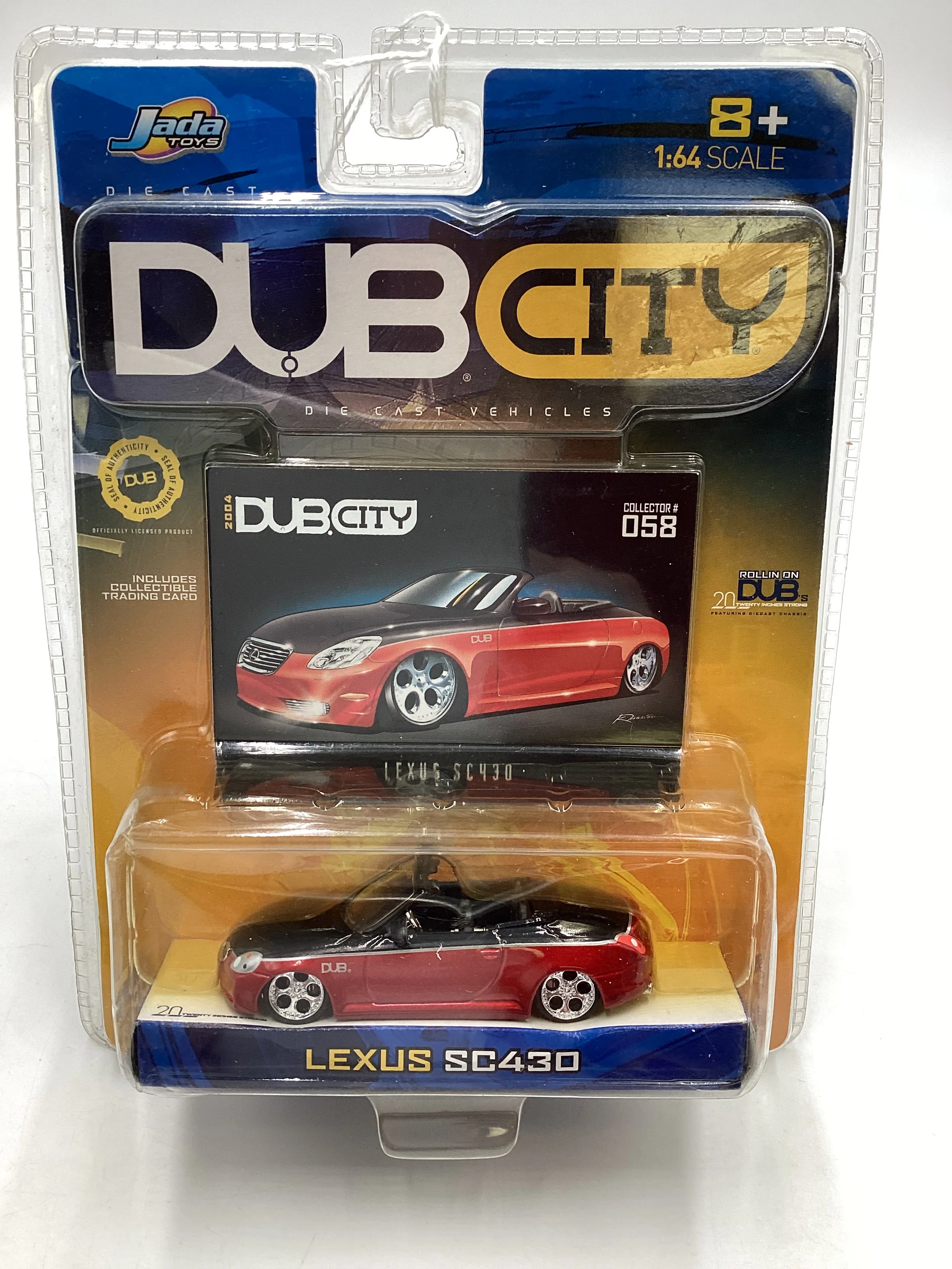 Jada Toys Dub City #058 Lexus SC430 Red 221B - Image 2