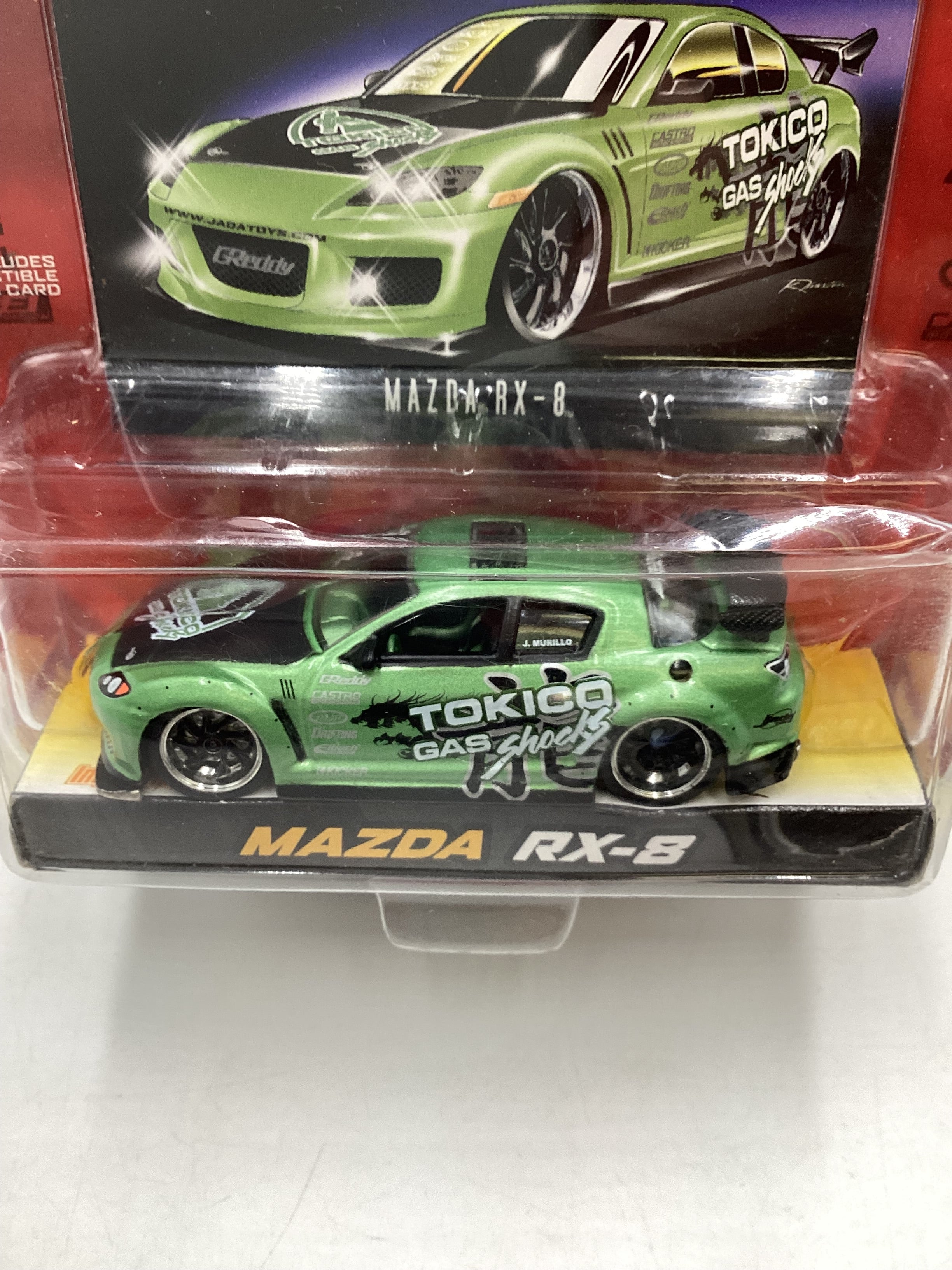 Jada Toys Import Racer #018 Mazda RX-8 Green 185G - Image 3