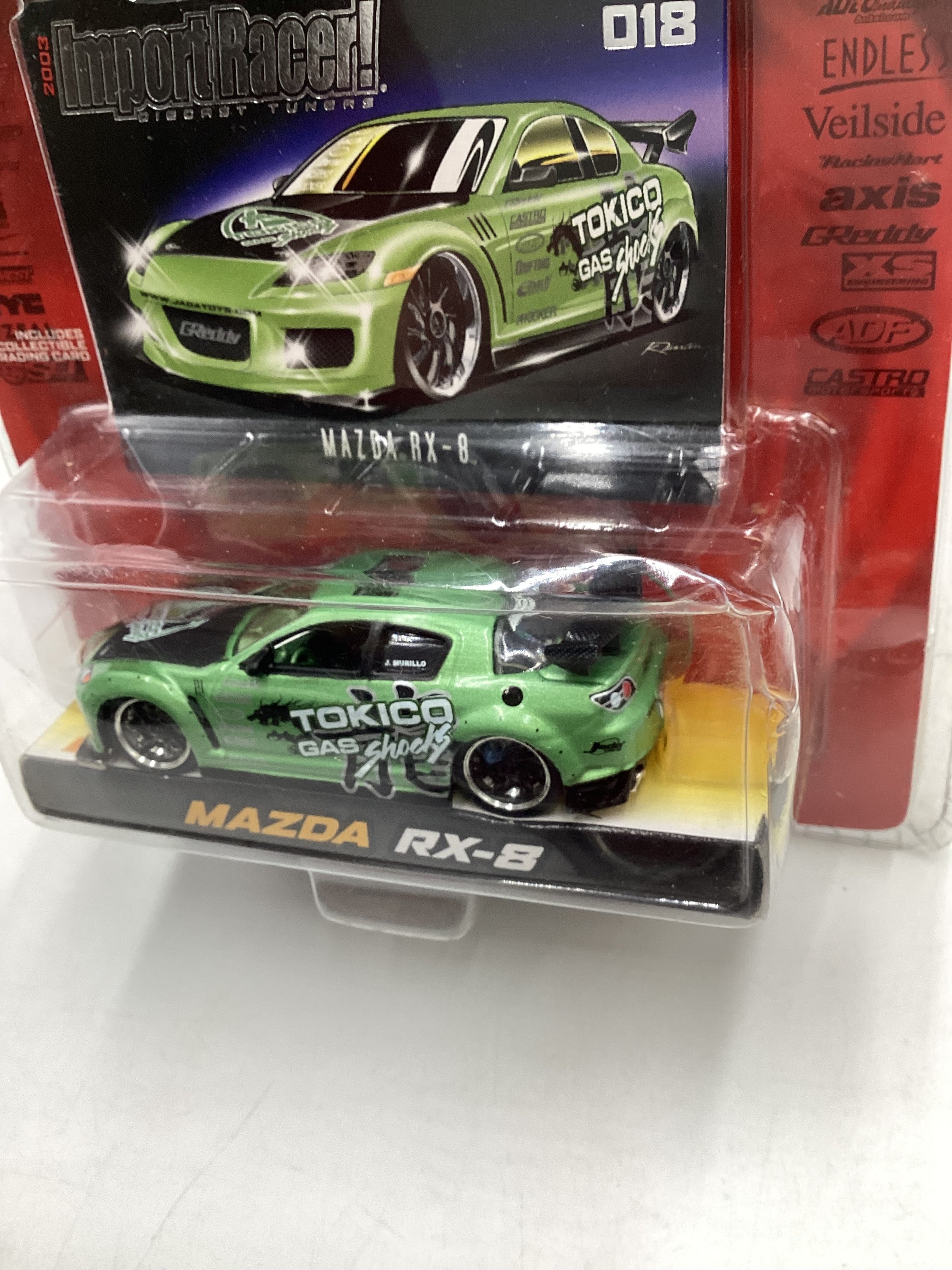 Jada Toys Import Racer #018 Mazda RX-8 Green 185G - Image 4