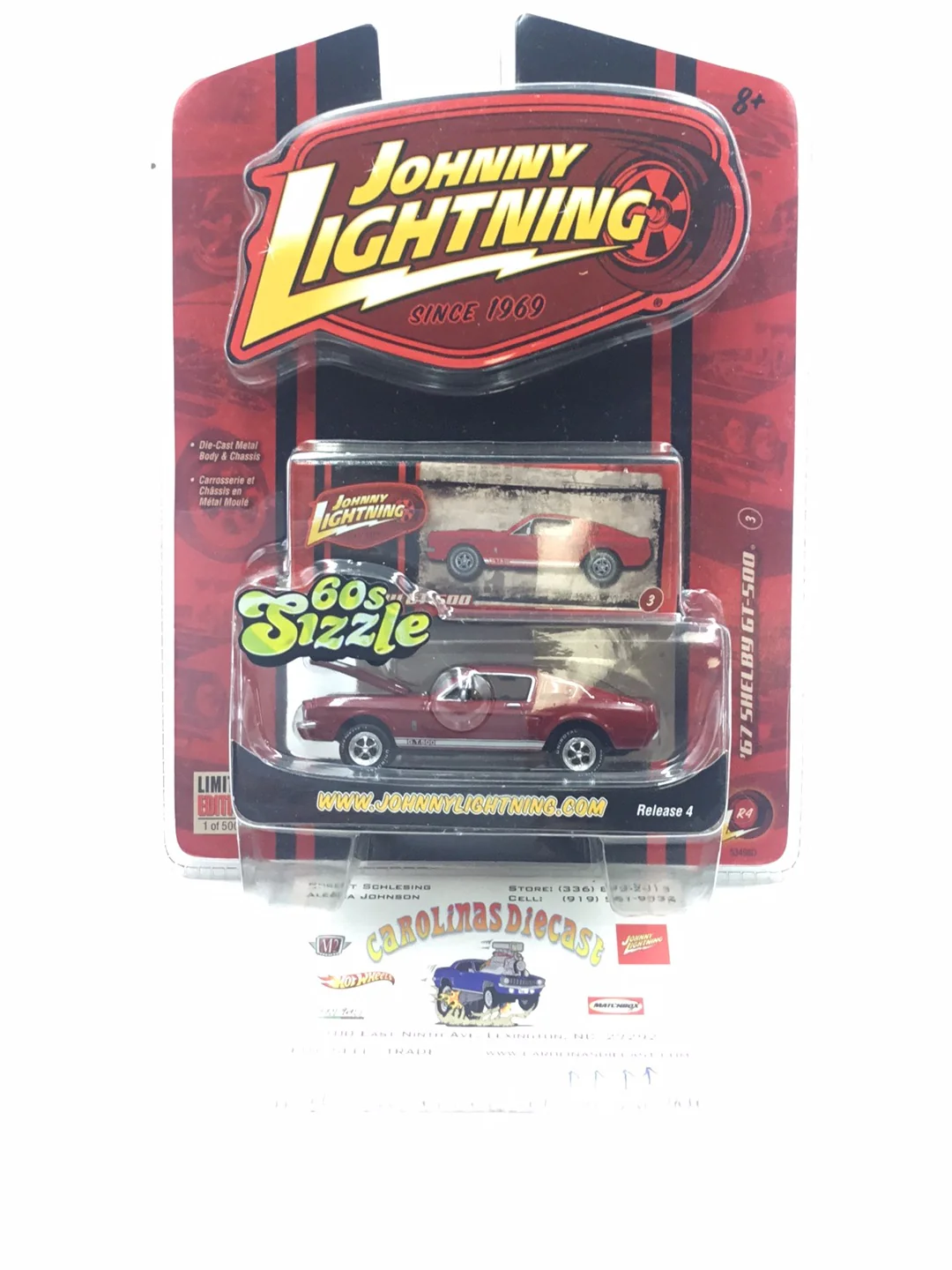 Johnny lightning 60’s Sizzle 1967 Shelby GT-500 TT3