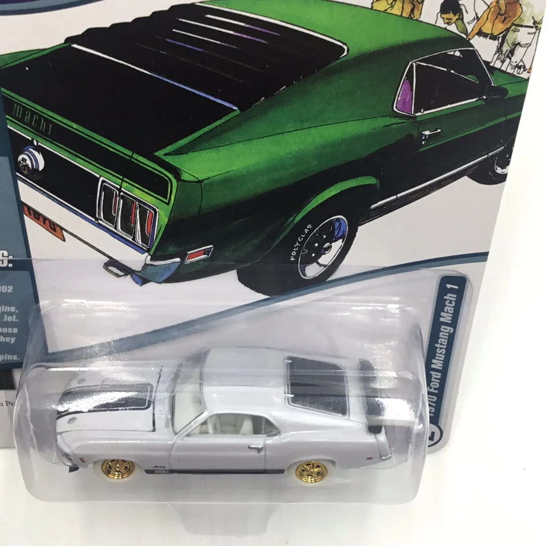 Johnny Lightning 1970 Ford Mustang Mach 1 White Lightning version - Image 5