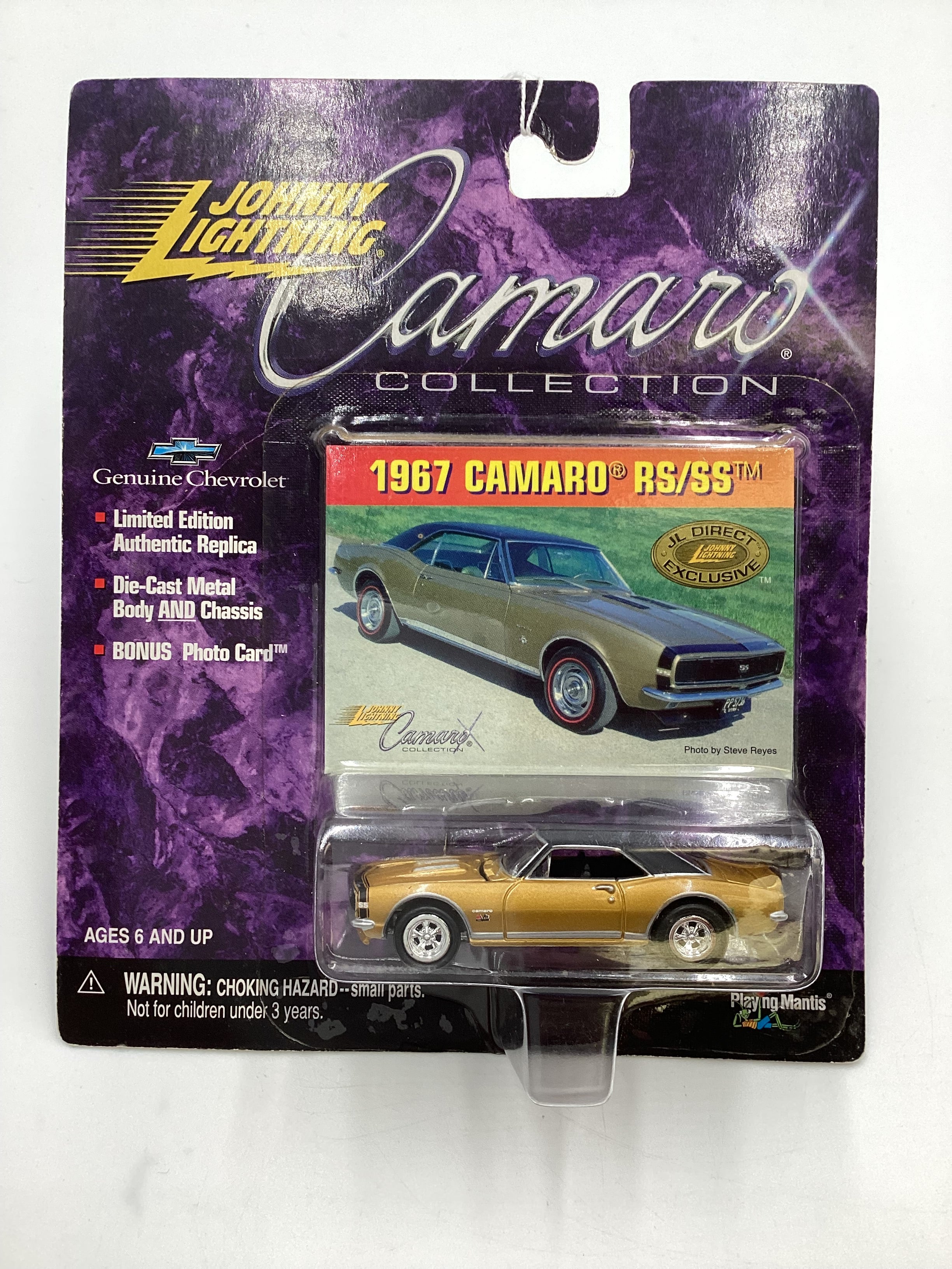 Johnny lightning Camaro Collection 1967 Camaro RS/SS Gold JL Direct Exclusive Mail In - Image 2