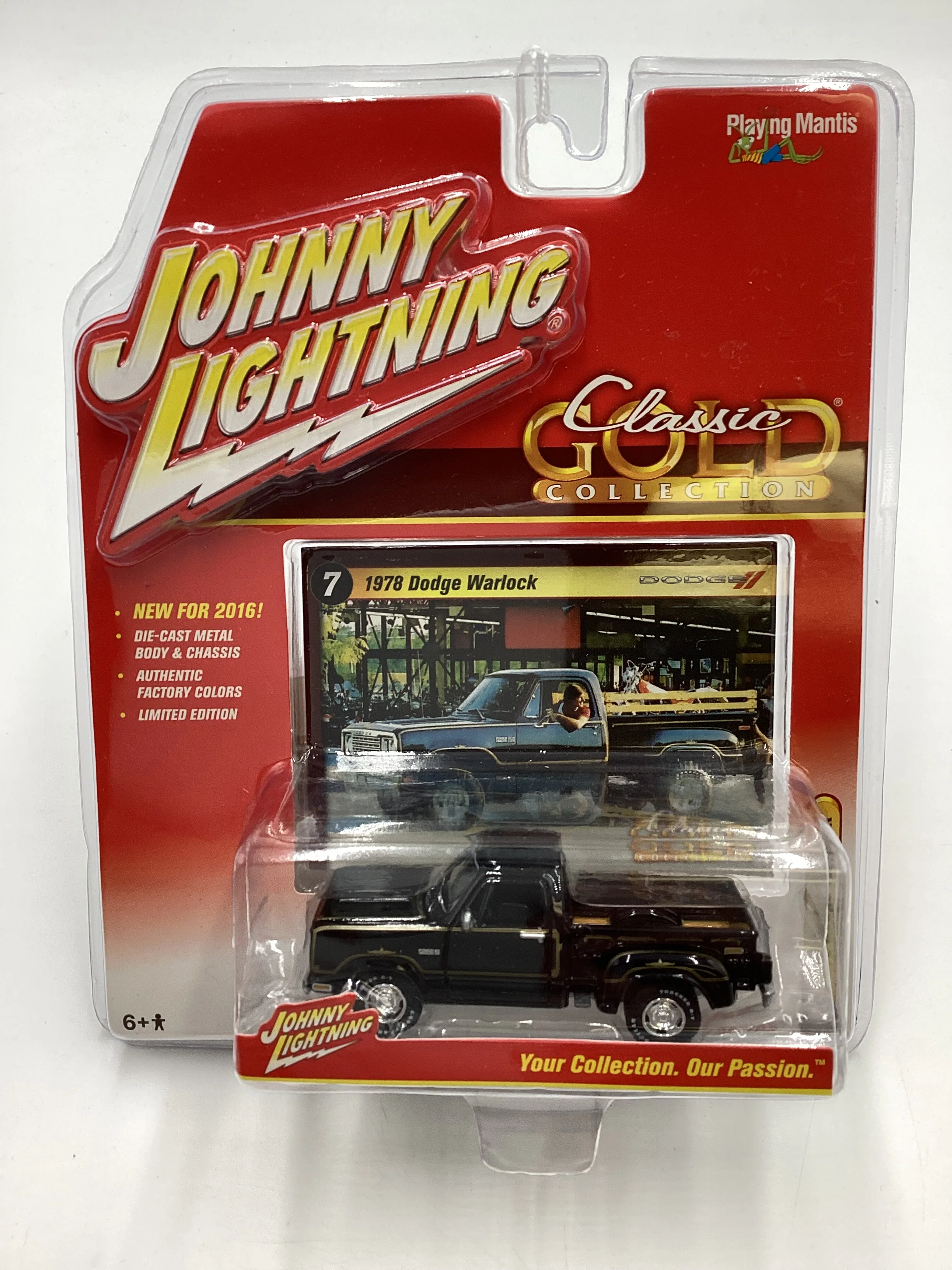 Johnny Lightning Classic Gold #7 1978 Dodge Warlock Black 220A - Image 2