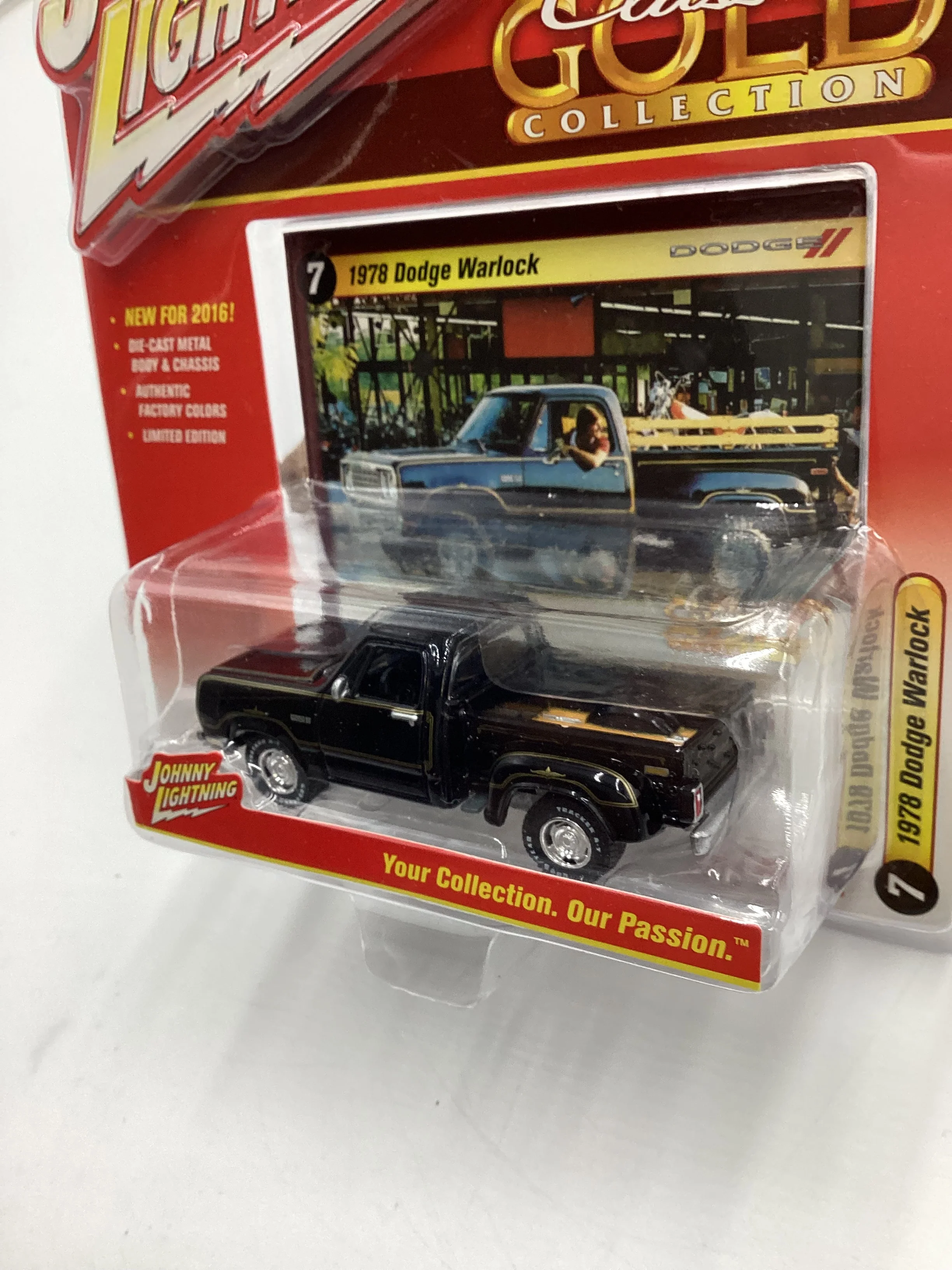 Johnny Lightning Classic Gold #7 1978 Dodge Warlock Black 220A - Image 4