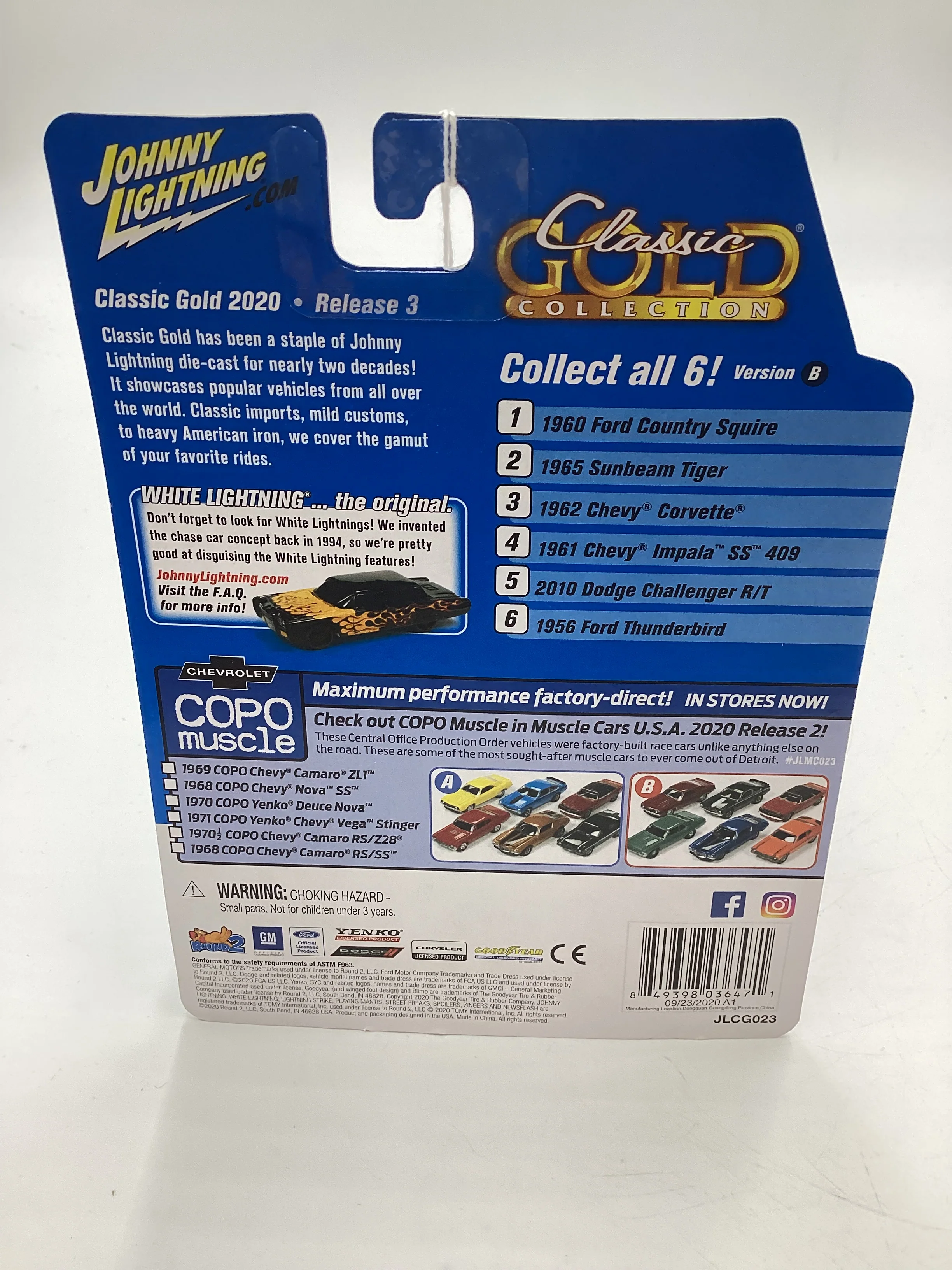 Johnny Lightning Classic Gold Collection Release 3 Version B 1961 Chevrolet Impala SS 409 Red 186F - Image 8