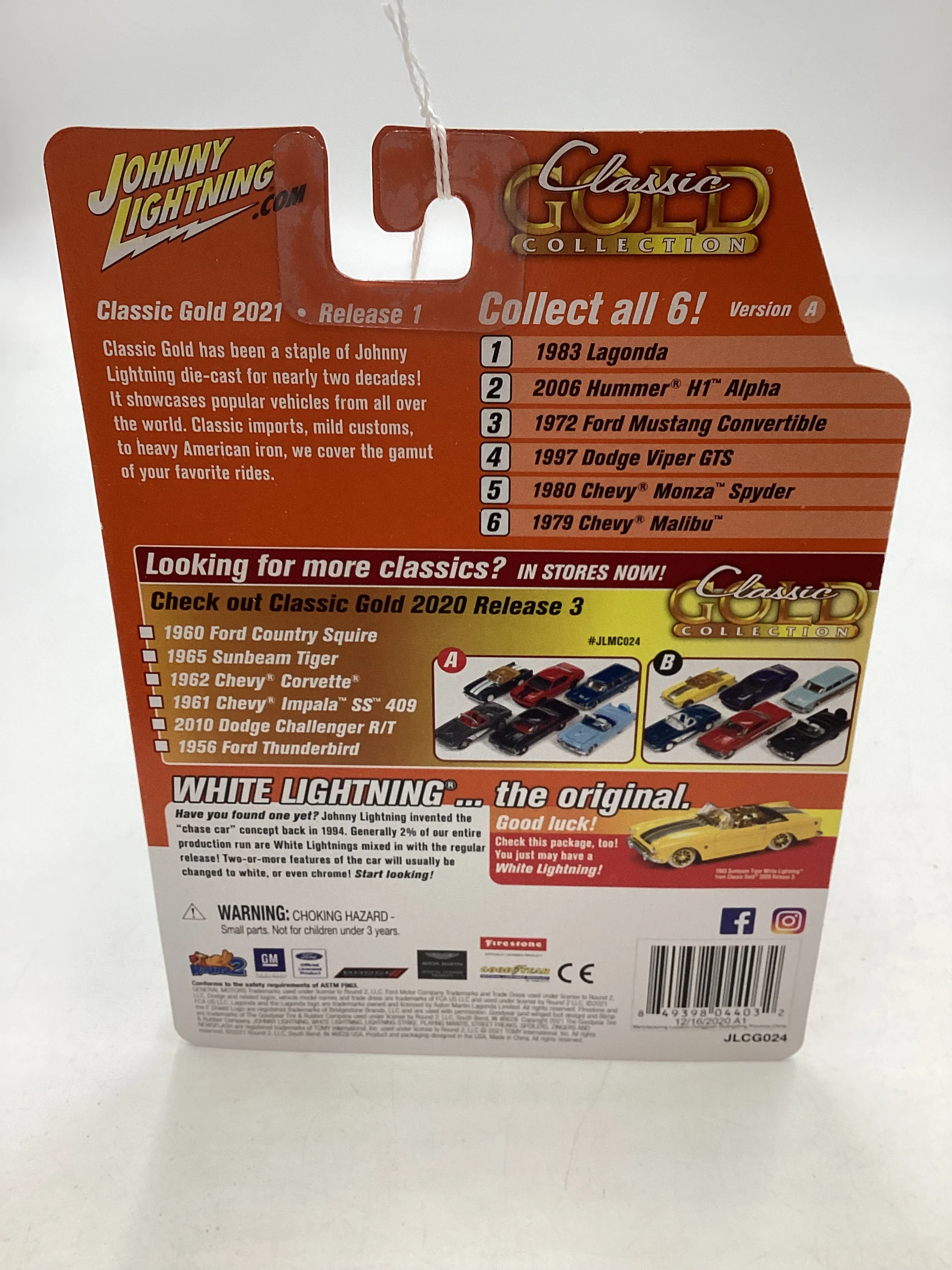 Johnny Lightning Classic Gold Collection Dodge Red 1997 Dodge Viper GTS 227G - Image 7