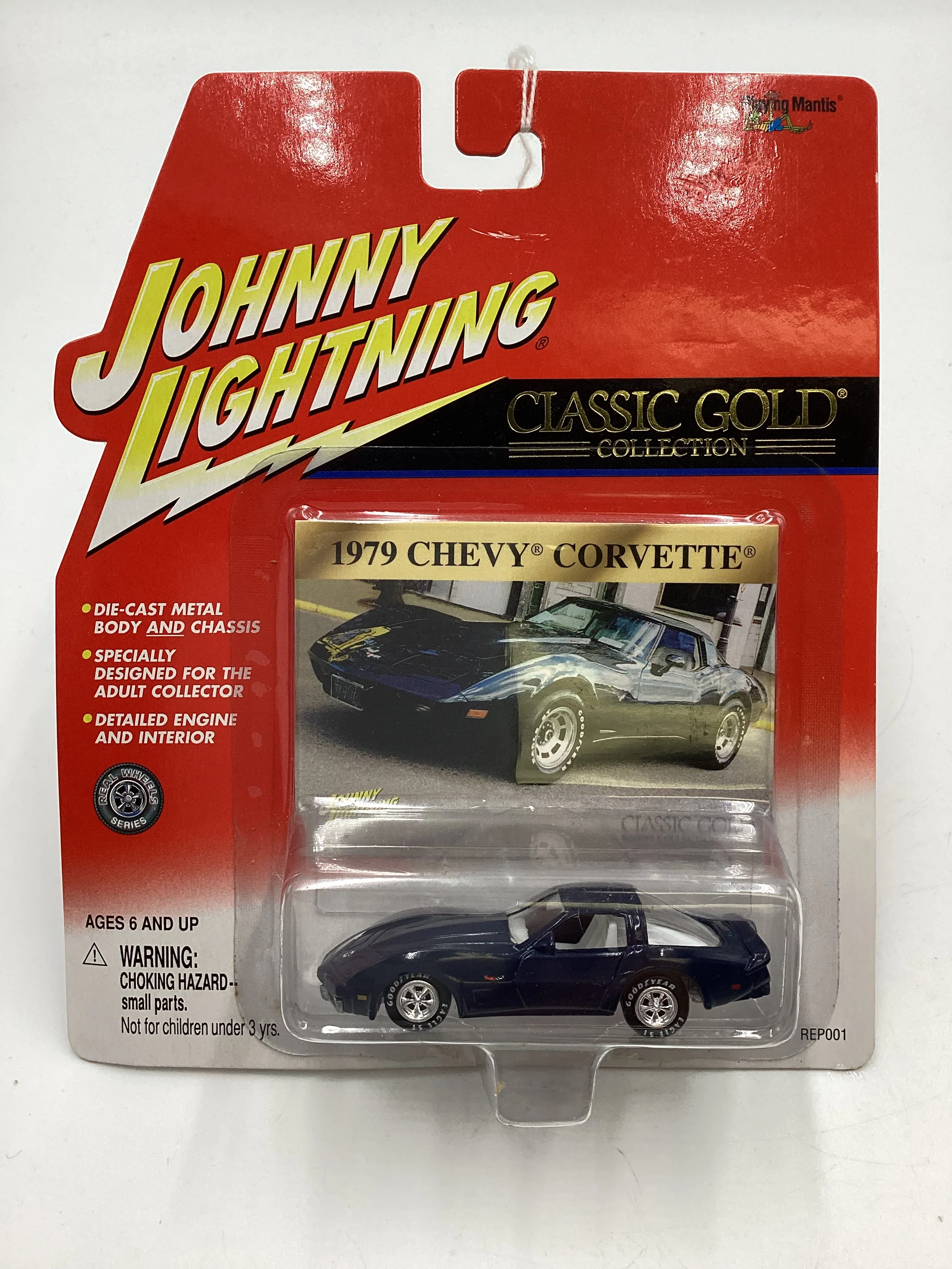 Johnny Lightning Classic Gold Collection 1979 Chevy Corvette Dark Blue 185B - Image 2