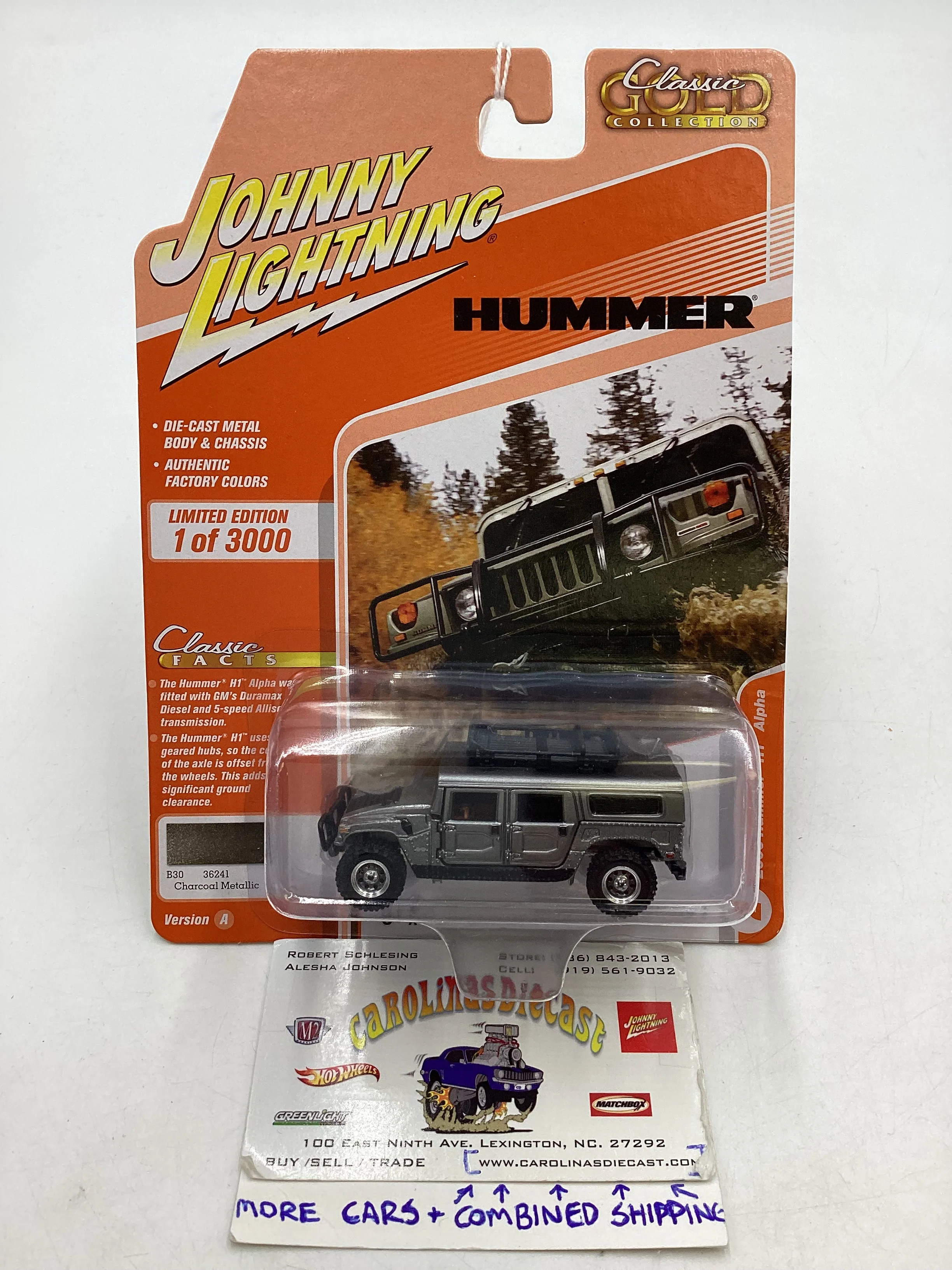 Johnny Lightning Classic Gold Collection Silver 2006 Hummer H1 Alpha 223D