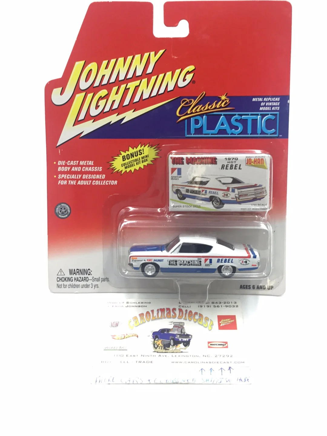 Johnny lightning Classic Plastic 1970 AMC Rebel The Machine 1970 hot rebel TT2