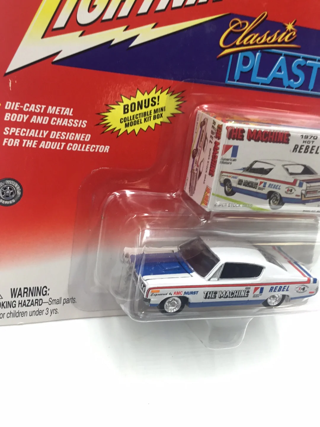 Johnny lightning Classic Plastic 1970 AMC Rebel The Machine 1970 hot rebel TT2 - Image 3