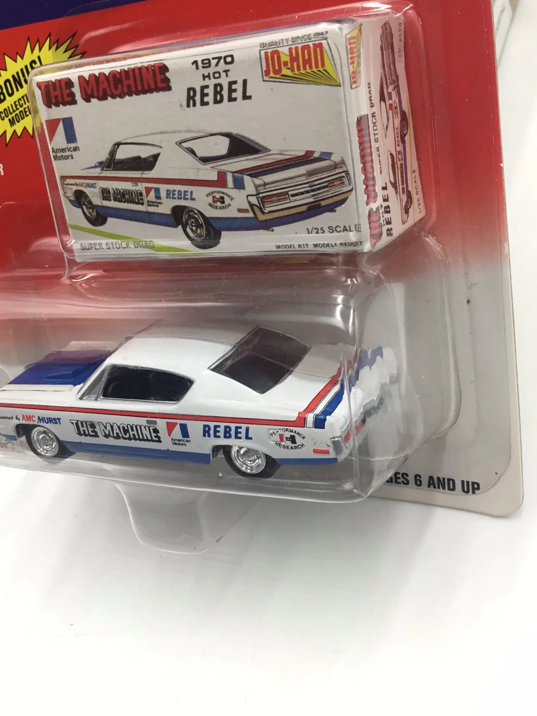 Johnny lightning Classic Plastic 1970 AMC Rebel The Machine 1970 hot rebel TT2 - Image 4