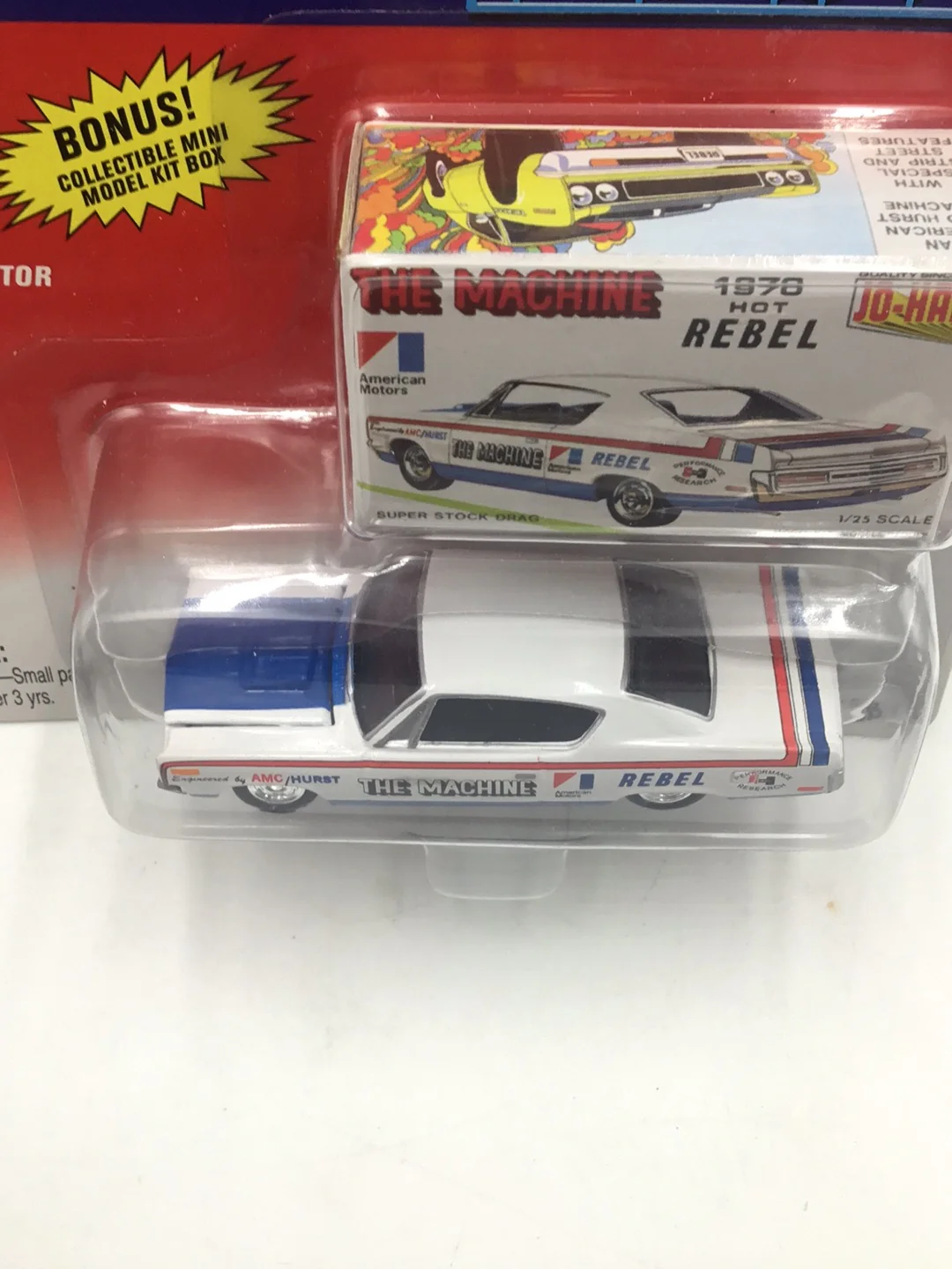 Johnny lightning Classic Plastic 1970 AMC Rebel The Machine 1970 hot rebel TT2 - Image 5
