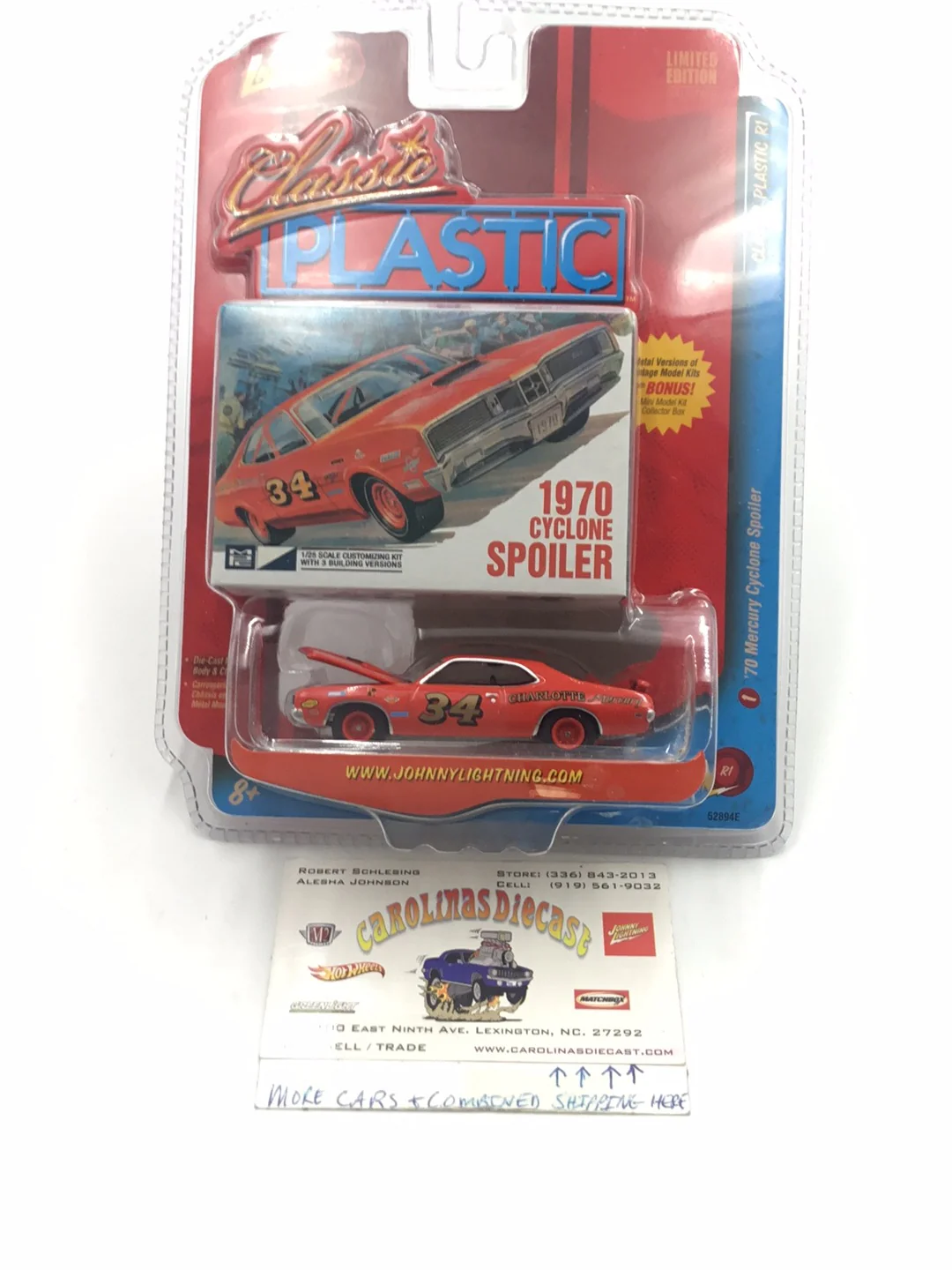 Johnny lightning Classic Plastic 70 Mercury Cyclone Spoiler NN1