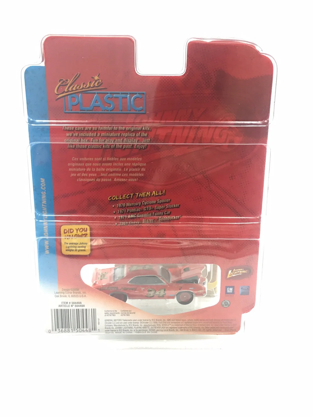 Johnny lightning Classic Plastic 70 Mercury Cyclone Spoiler NN1 - Image 6