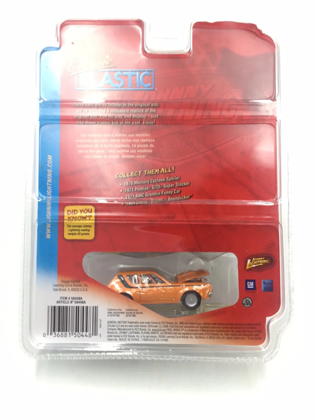 Johnny lightning Classic Plastic 71 AMC Gremlin Funny Car NN1 - Image 6
