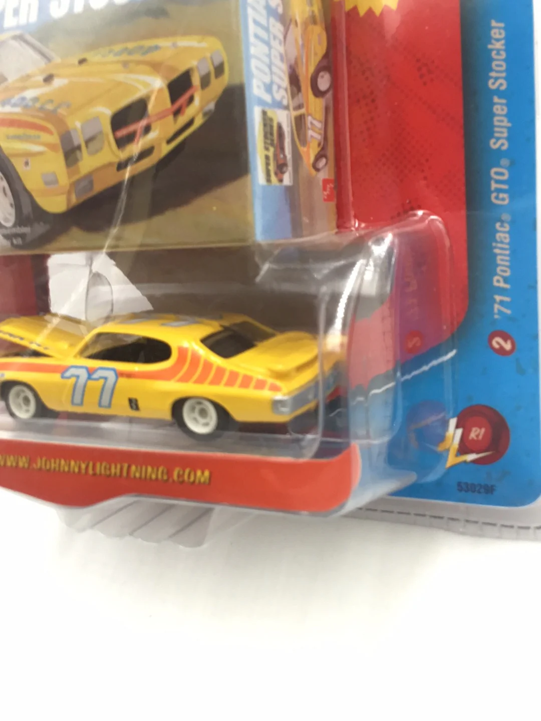 Johnny lightning Classic Plastic 71 Pontiac GTO Super Stocker NN1 - Image 4