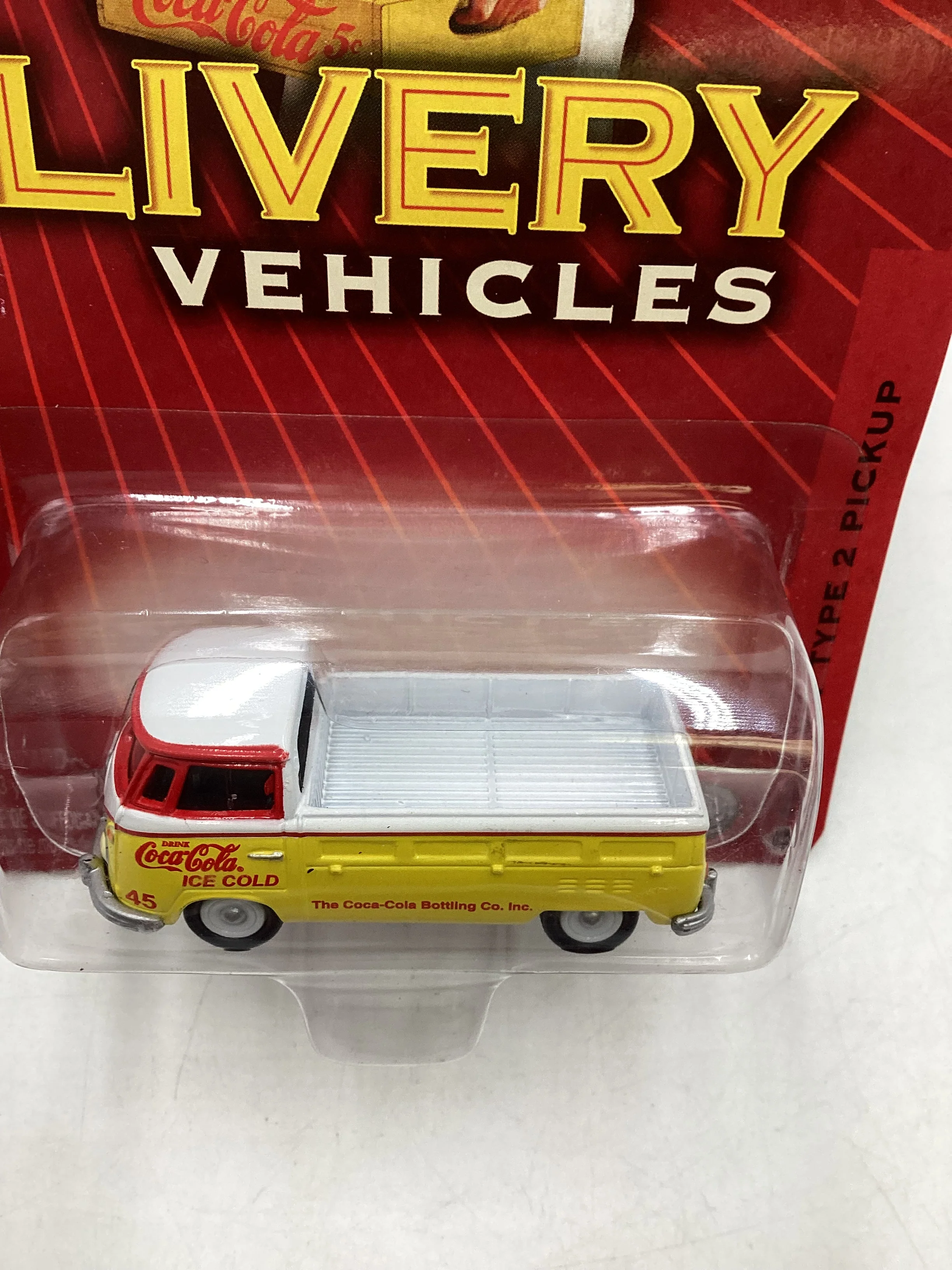 Johnny Lightning Coca Cola Delivery Vehicles 1965 VW Type 2 Pickup 232C - Image 6