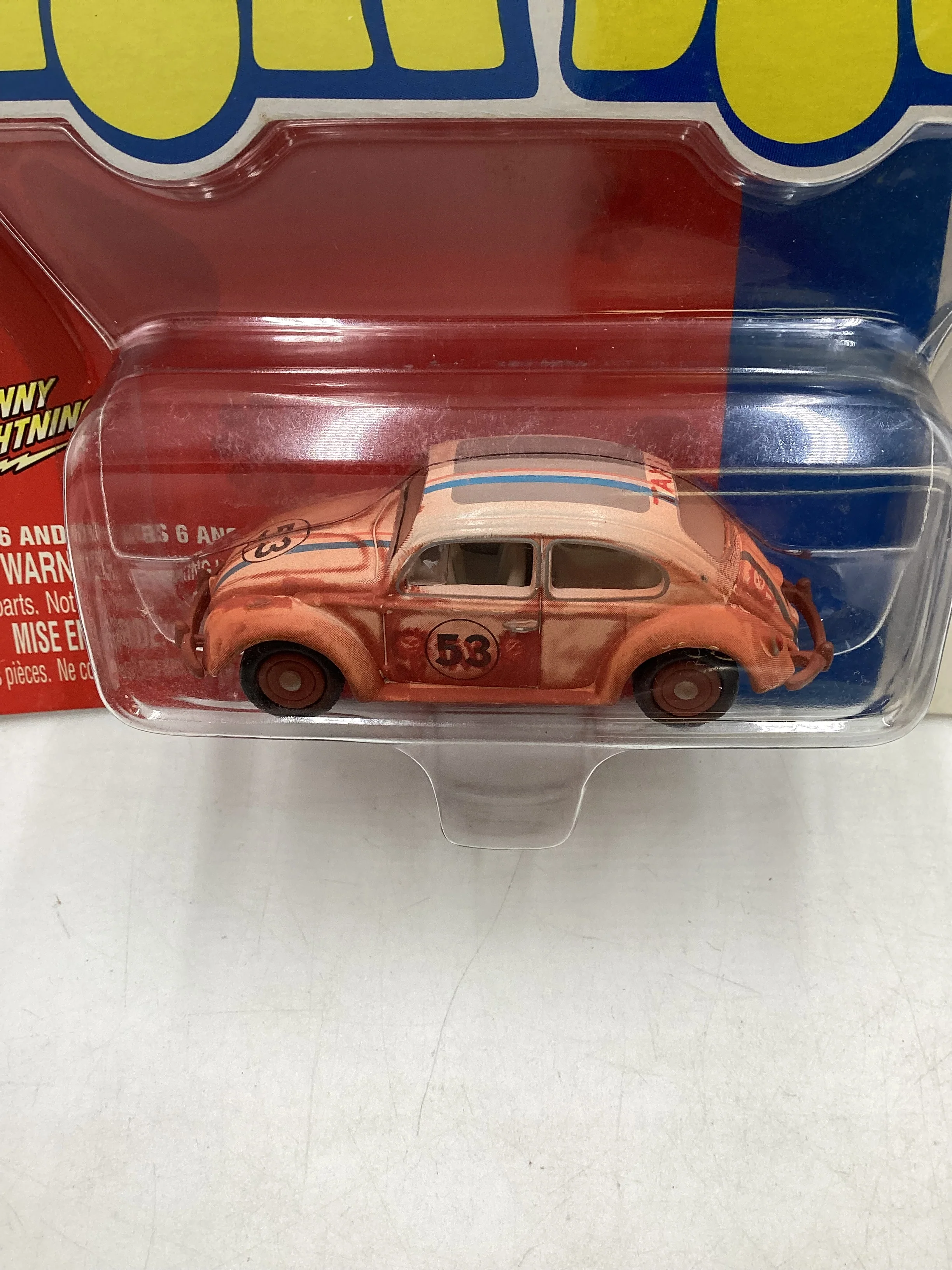Johnny Lightning Disney Hollywood on wheels Herbie The Love Bug Dirty Version - Image 3