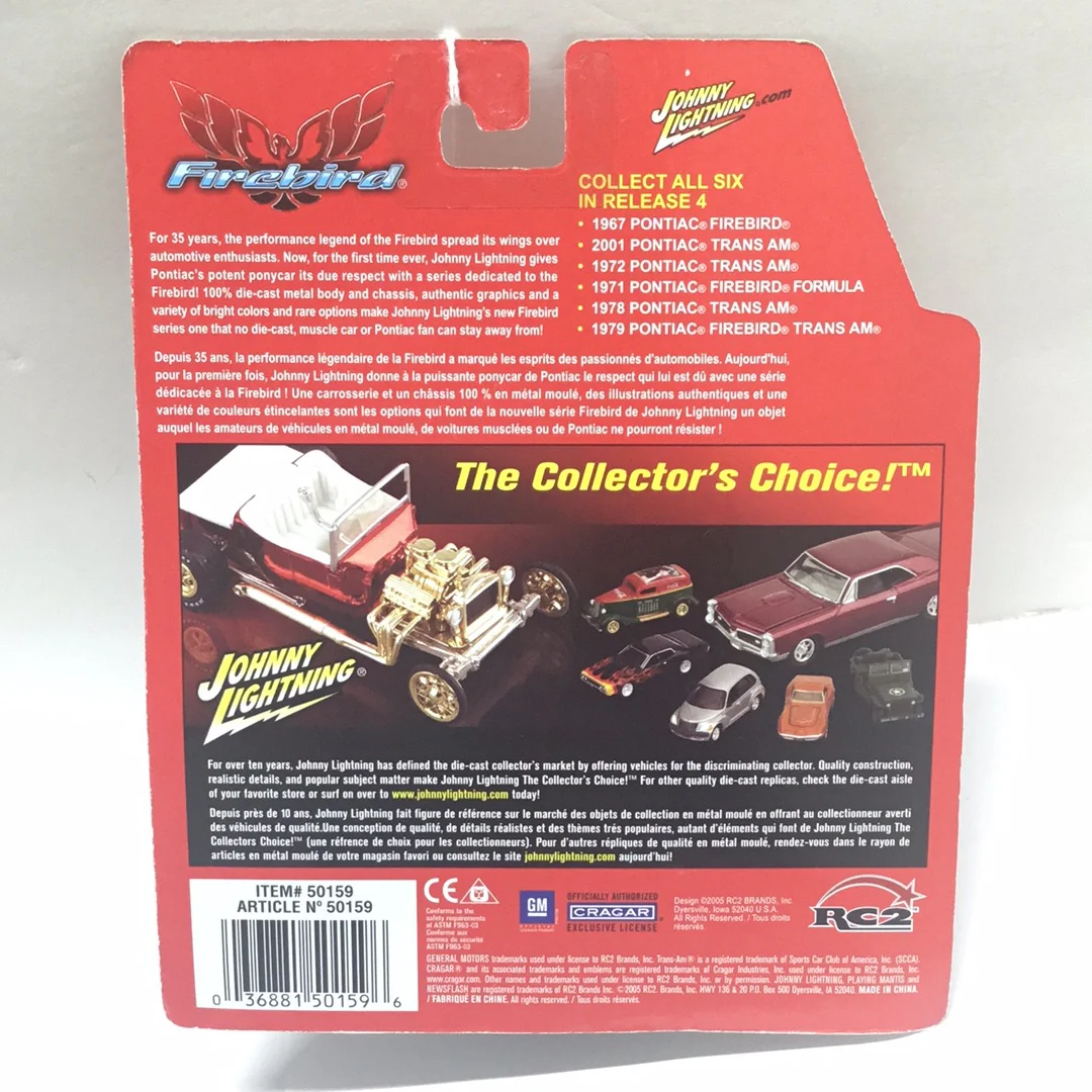 Johnny lightning Firebird 1971 Pontiac Firebird Formula rubber tires PP5 - Image 5