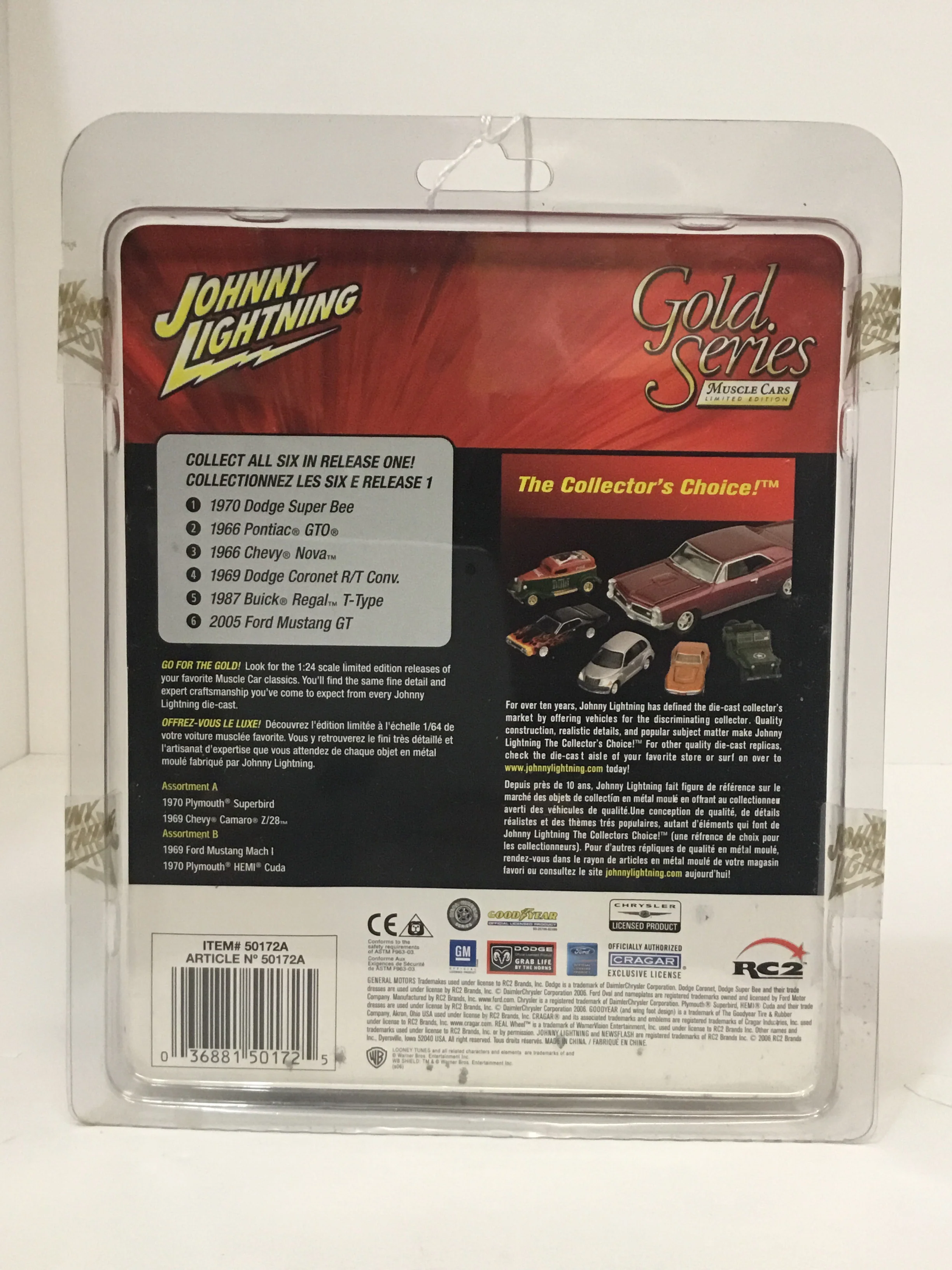 Johnny Lightning Gold series muscle cars 1966 Pontiac GTO 286G - Image 3