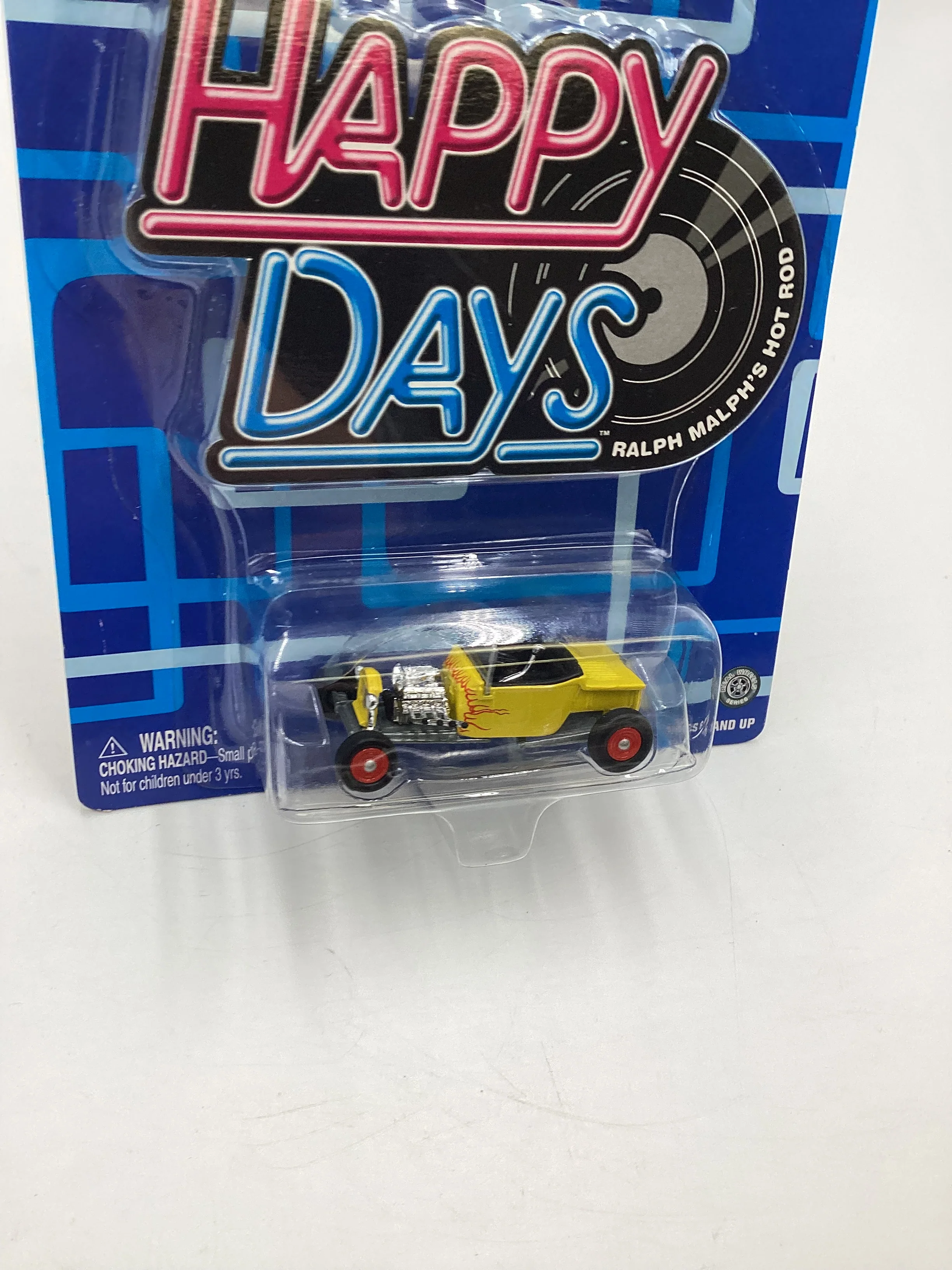 Johnny Lightning Hollywood On Wheels Happy Days Ralph Malphs Hot Rod Yellow - Image 5