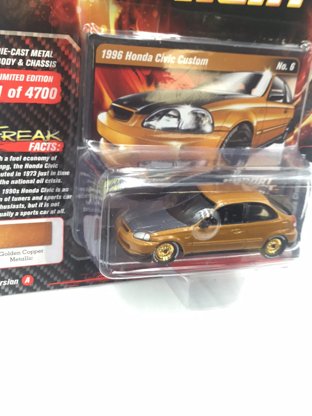 Johnny lightning Import heat 1996 Honda Civic Custom UU2 - Image 3