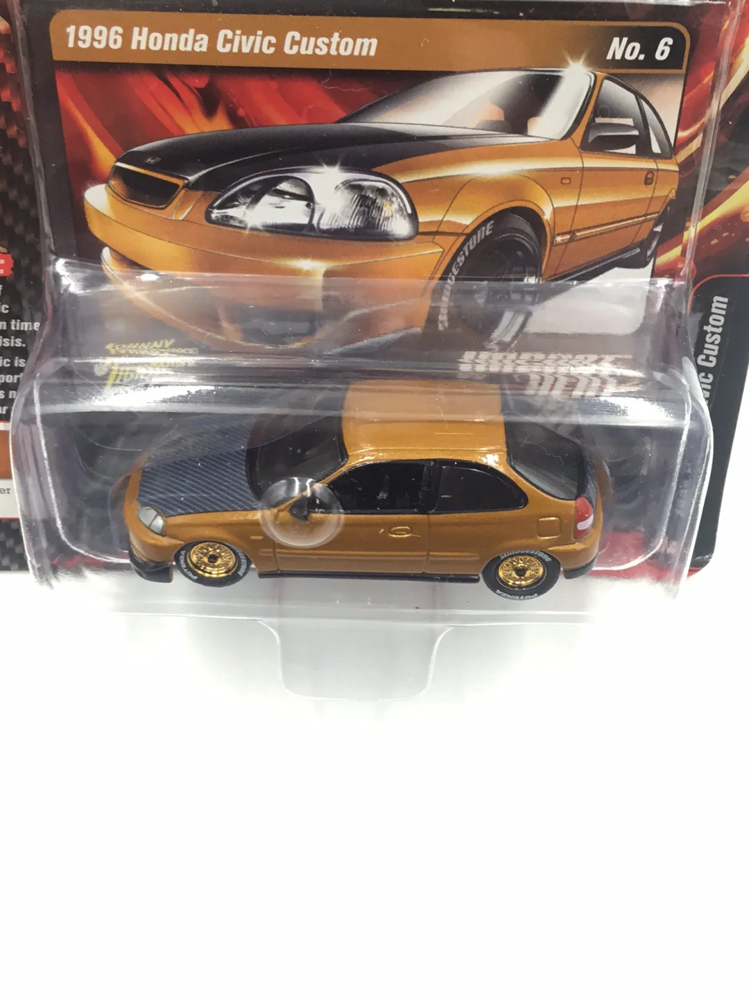 Johnny lightning Import heat 1996 Honda Civic Custom UU2 - Image 5
