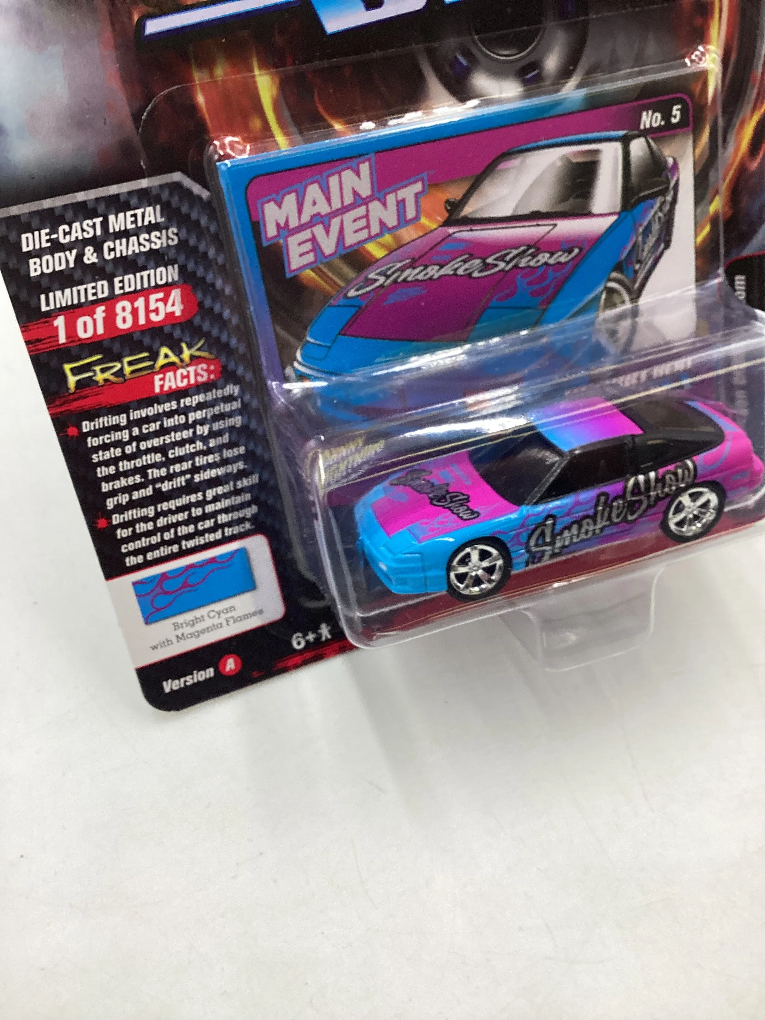 Johnny lightning Import Heat Drift 1990 Nissan 240sx Custom 221A - Image 5