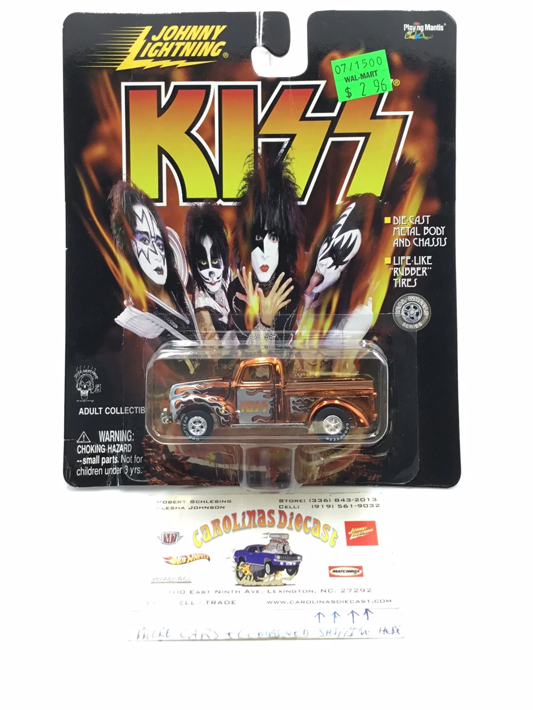 Johnny Lightning Kiss 1940 Ford (Bad Card)