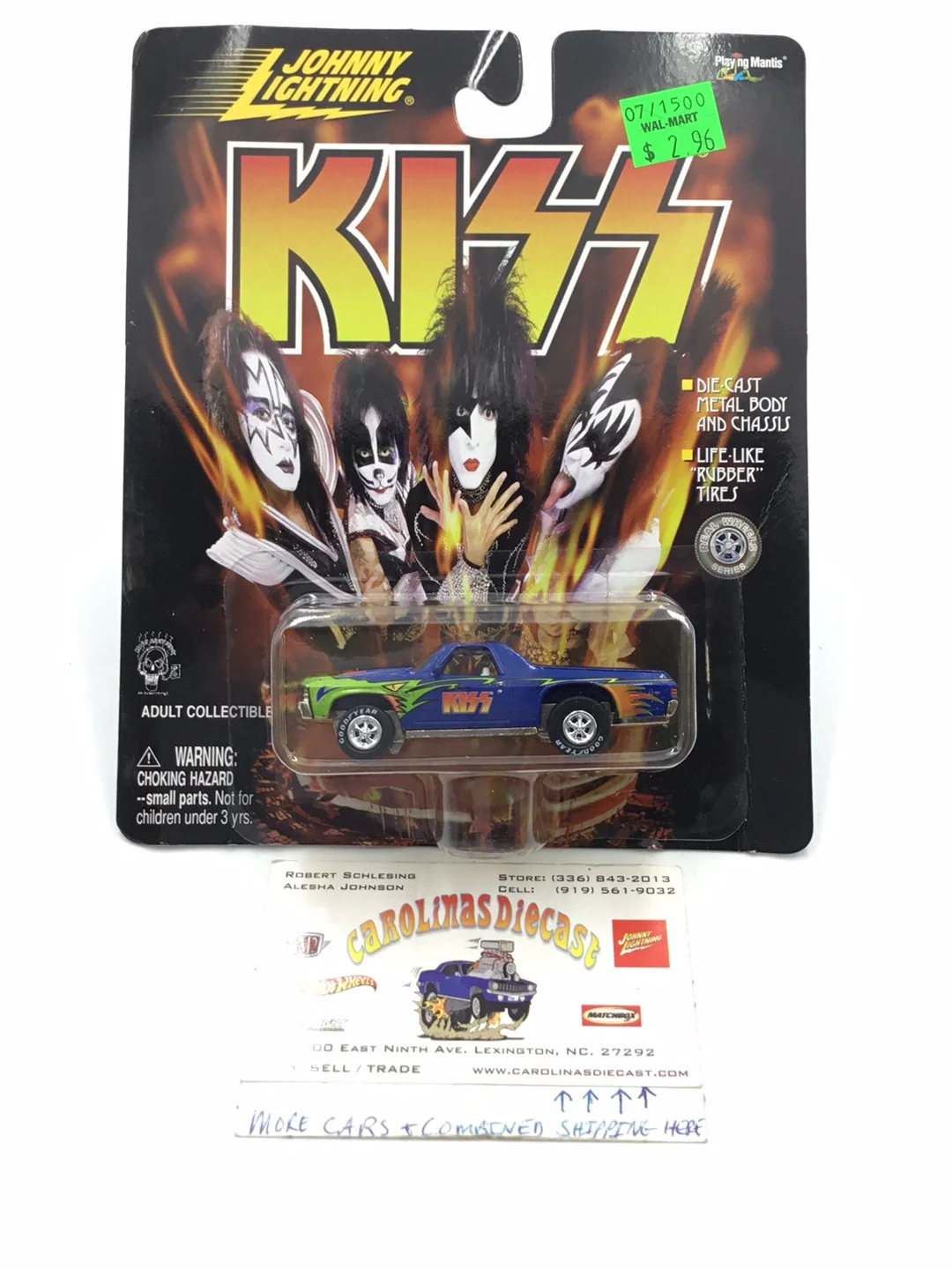 Johnny Lightning Kiss 1971 El Camino (Bad Card