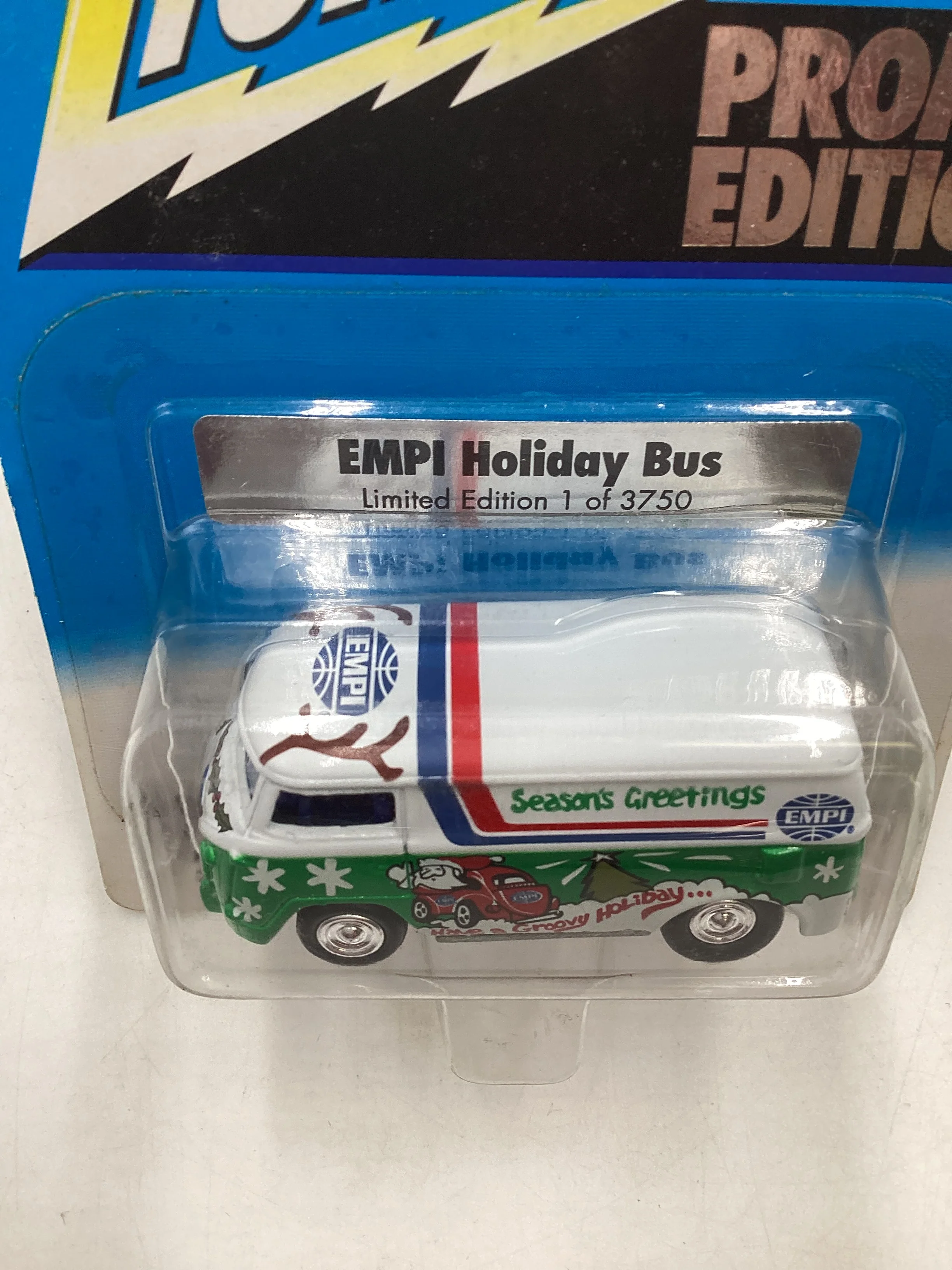 Johnny Lightning Liberty Promo Edition Empi Holiday Bus with protector 1/3750 - Image 5