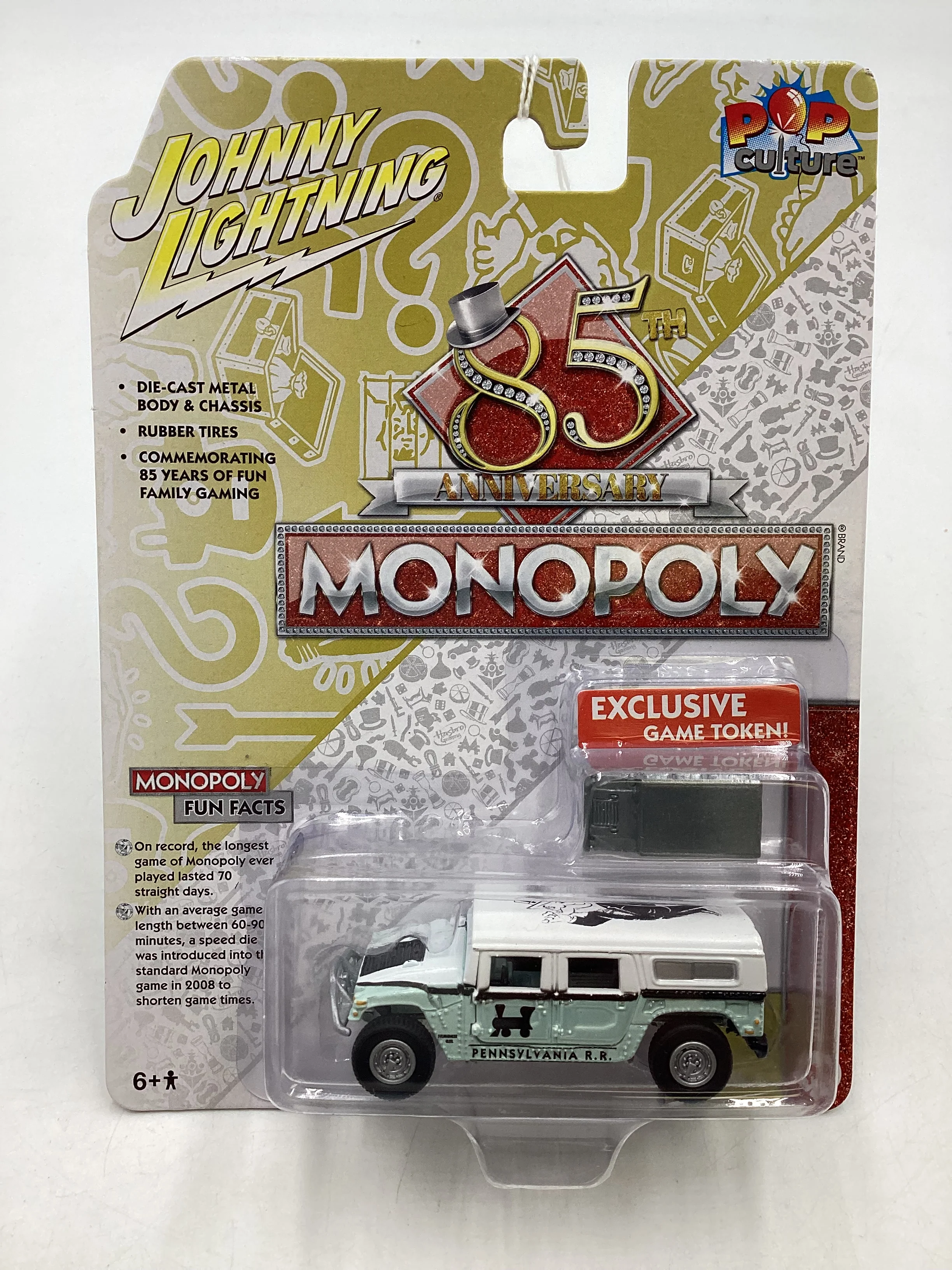 Johnny Lightning Monopoly 85th Anniversary 2004 Hummer H1 228E - Image 2
