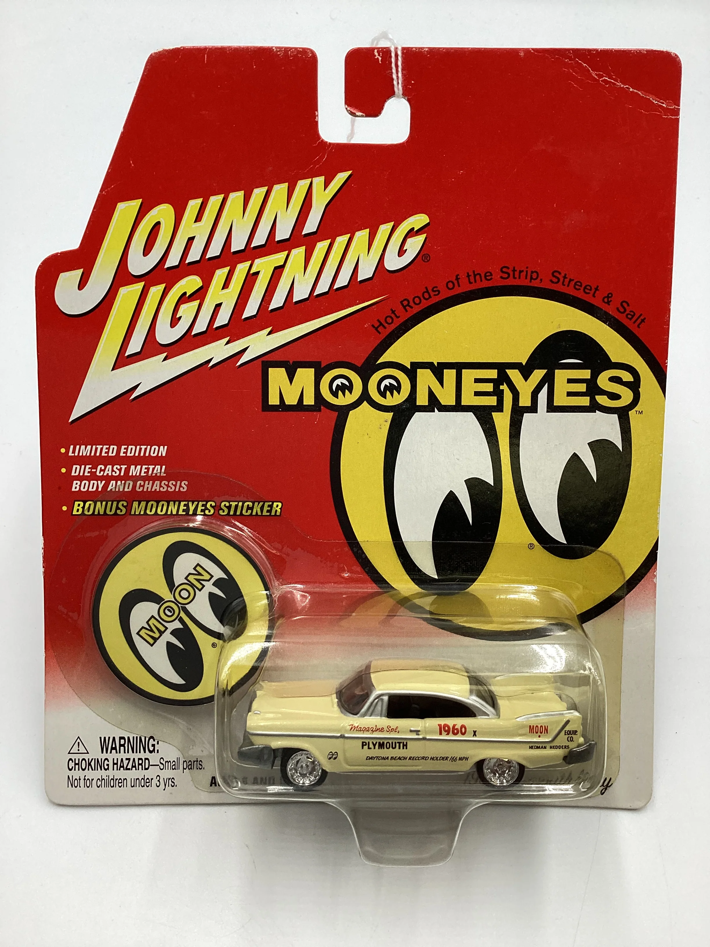 Johnny Lightning Mooneyes 1958 Plymouth Fury Yellow 232A - Image 2