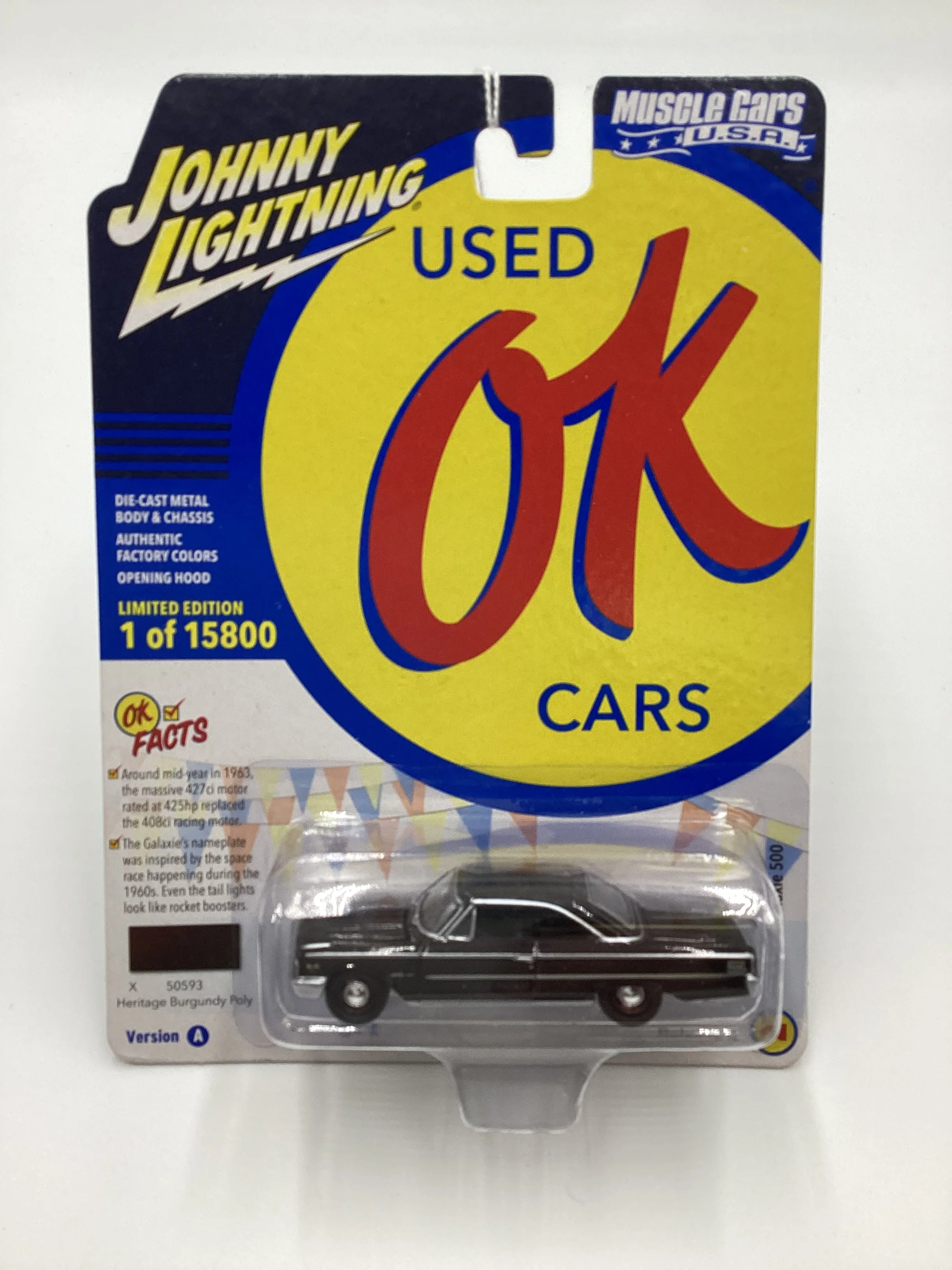 Johnny Lightning Muscle Cars USA 1963 Ford Galaxie 500 230B - Image 2