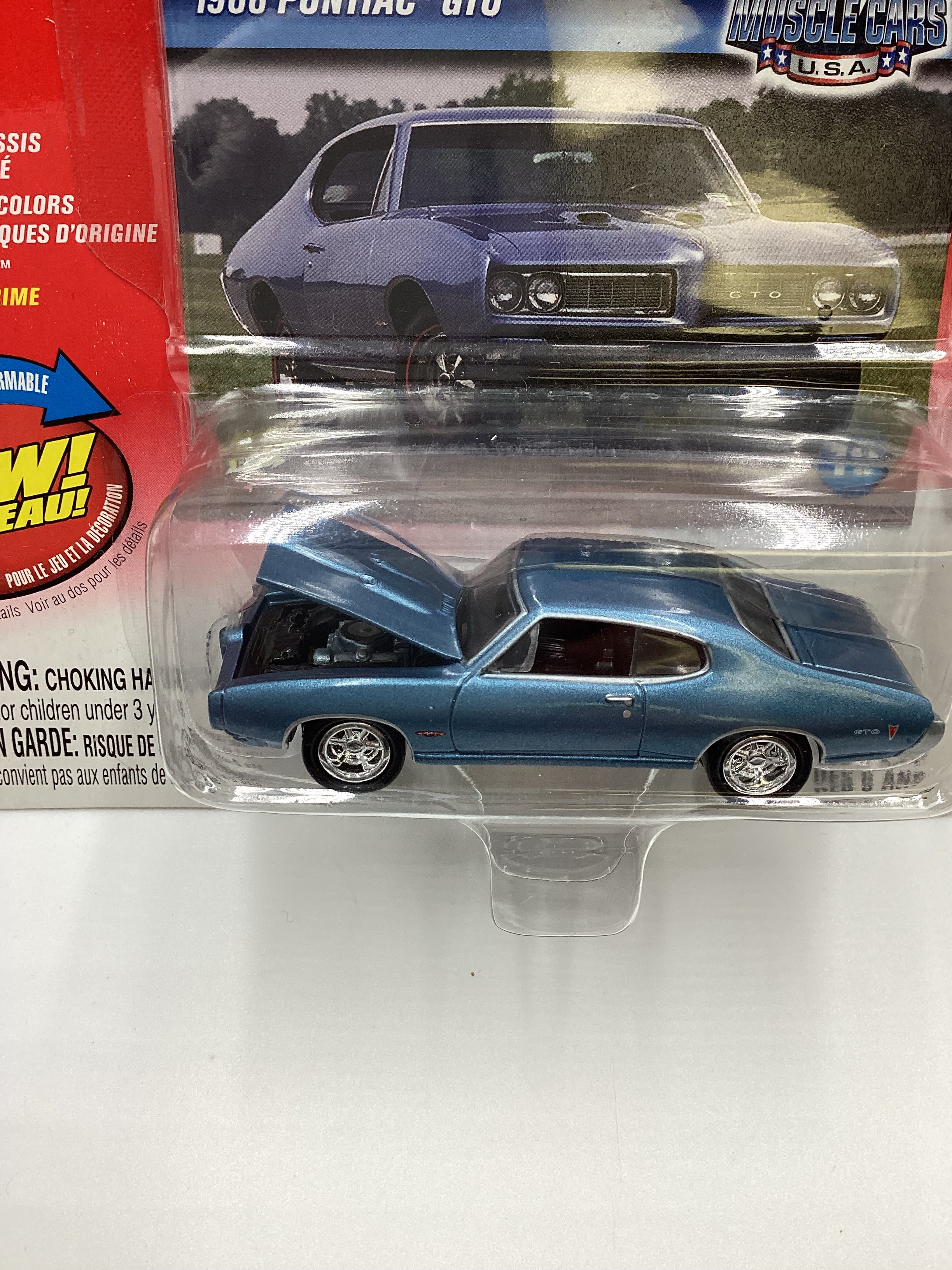 Johnny Lightning Muscle Cars USA 1968 Pontiac GTO 230G - Image 3