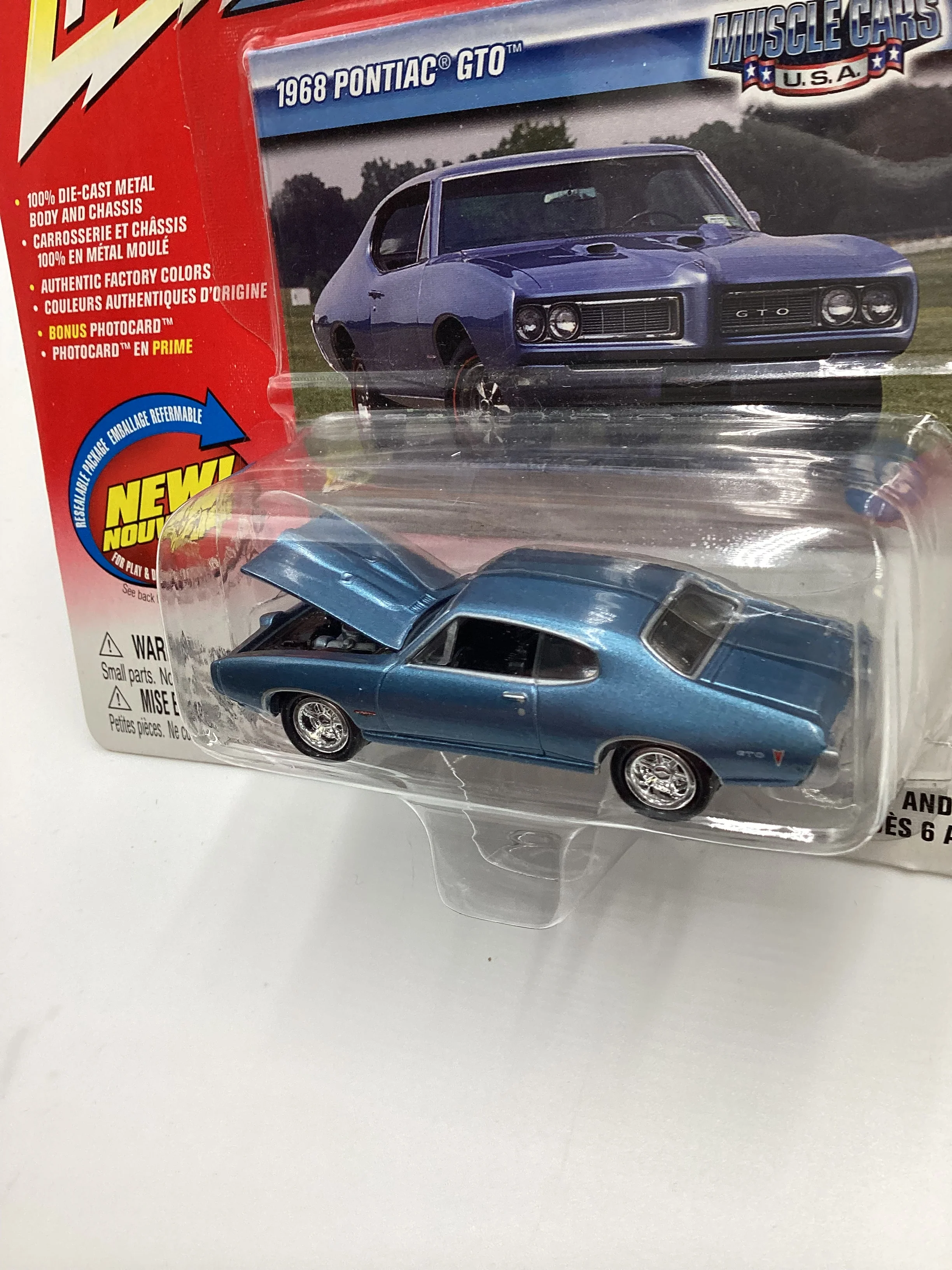 Johnny Lightning Muscle Cars USA 1968 Pontiac GTO 230G - Image 4