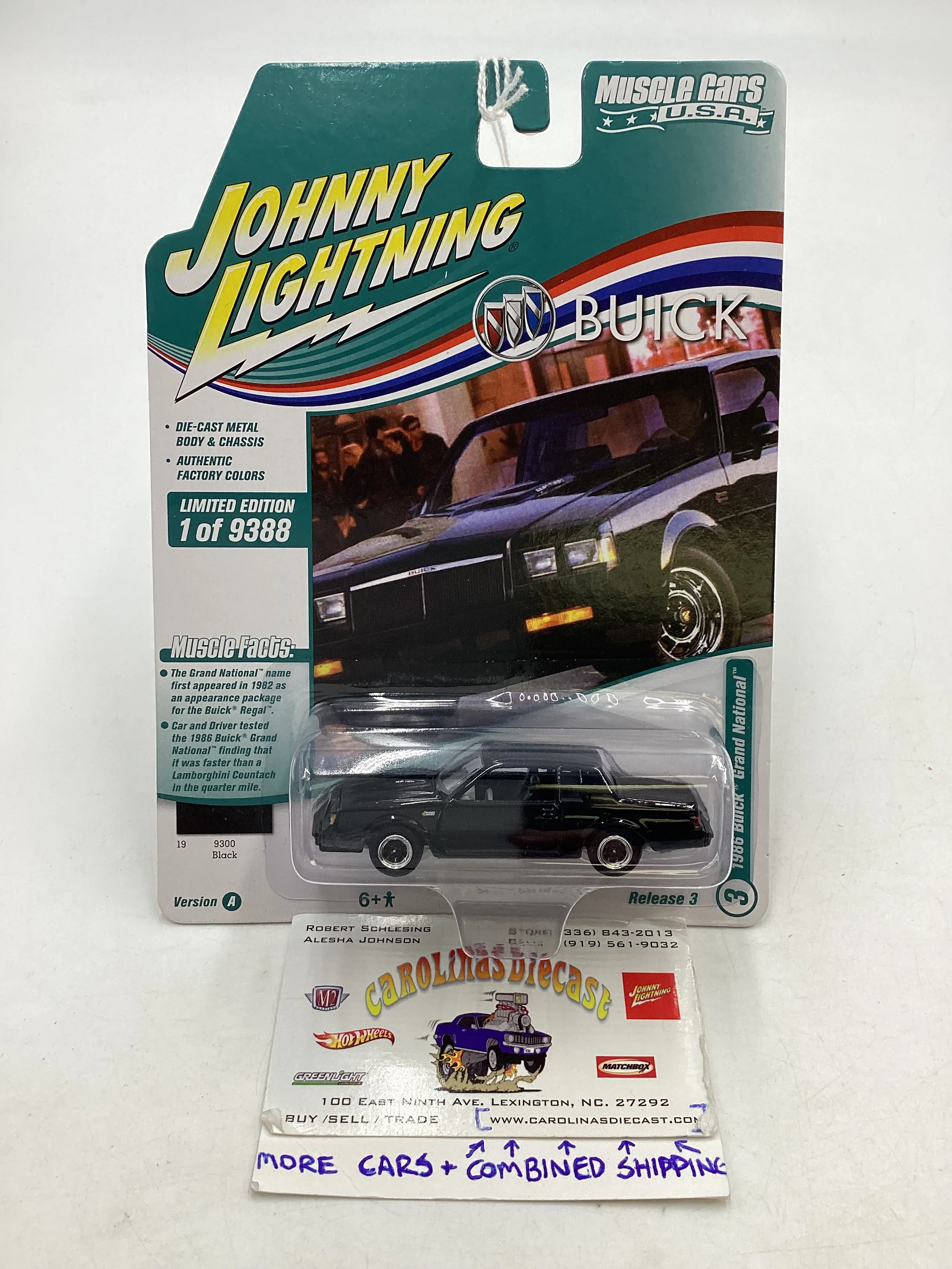 Johnny Lightning Muscle Cars USA 1986 Buick Grand National 228A