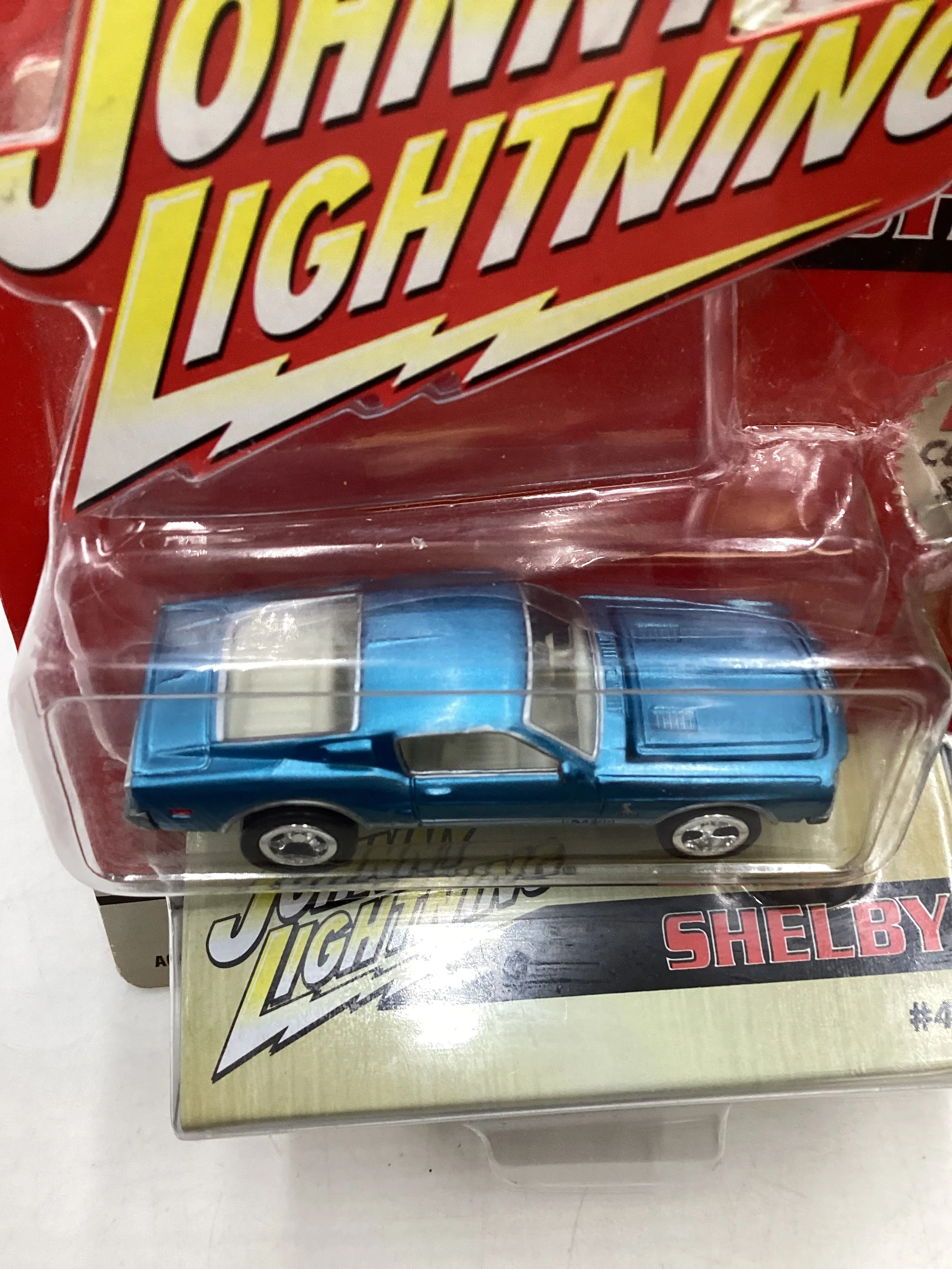 Johnny Lightning Pro Collector Series Shelby 1968 Shelby GT 500 Blue W/Tin 221H - Image 6