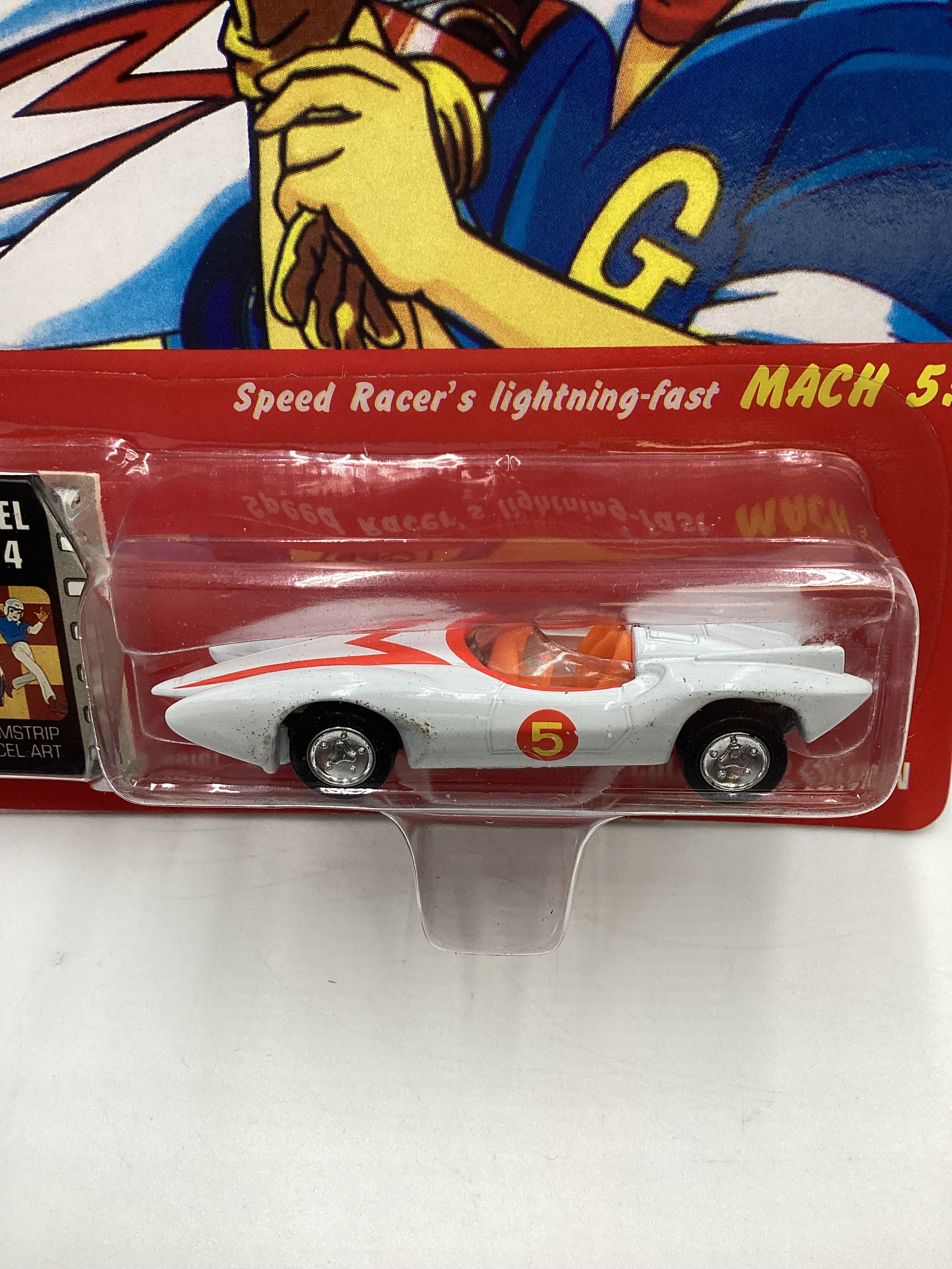 Johnny Lightning Speed Racer CEL #4 Speed Racer Mach 5 White 186B - Image 3