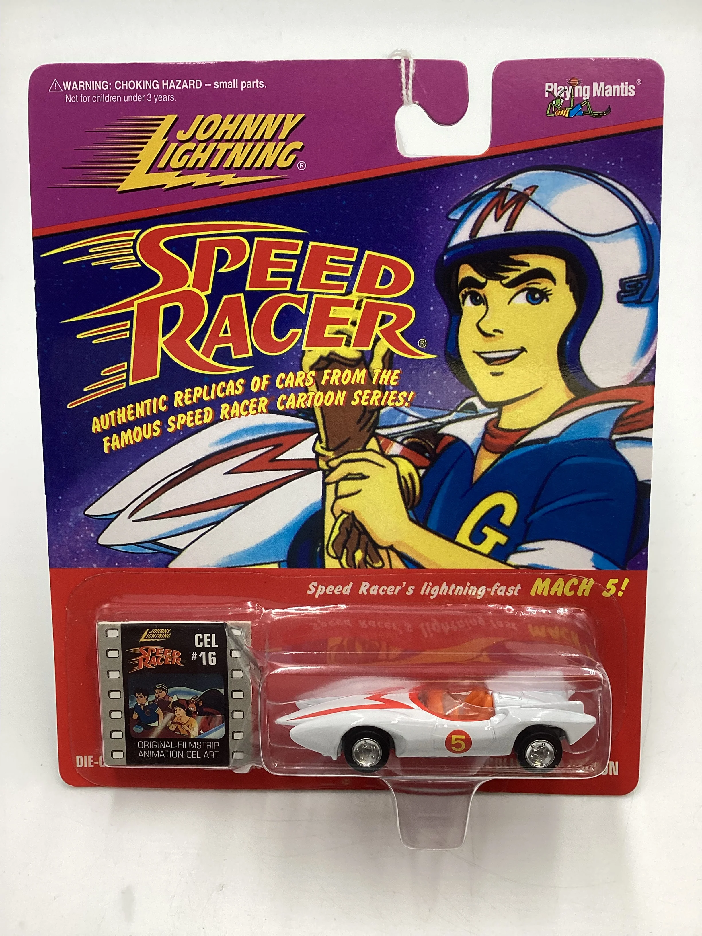 Johnny Lightning Speed Racer CEL #16 Speed Racer Mach 5 White 186B - Image 2