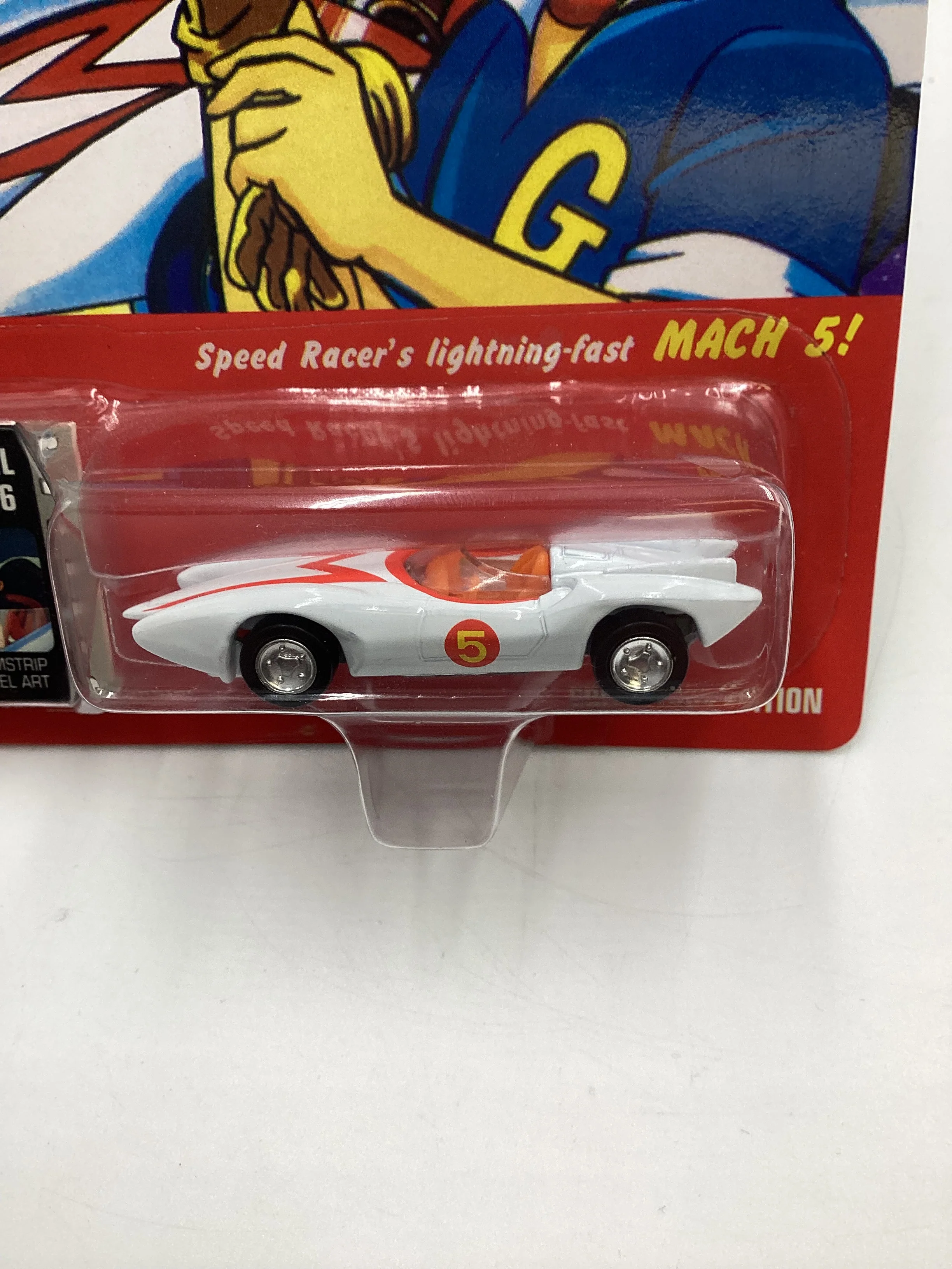 Johnny Lightning Speed Racer CEL #16 Speed Racer Mach 5 White 186B - Image 3