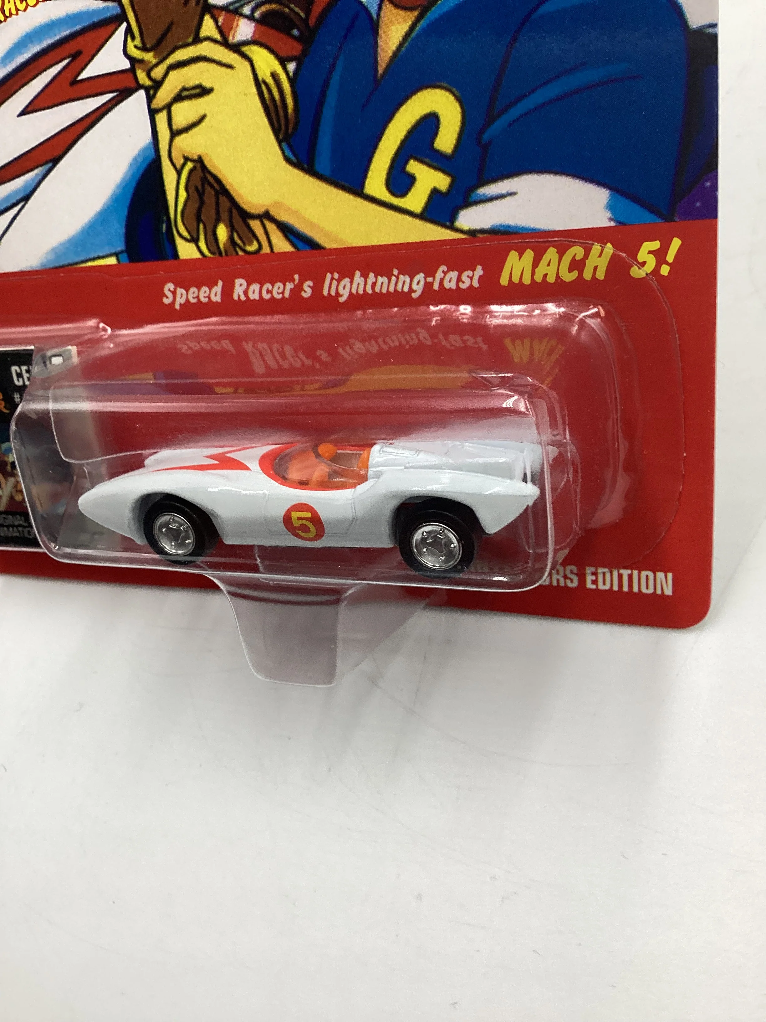 Johnny Lightning Speed Racer CEL #16 Speed Racer Mach 5 White 186B - Image 4