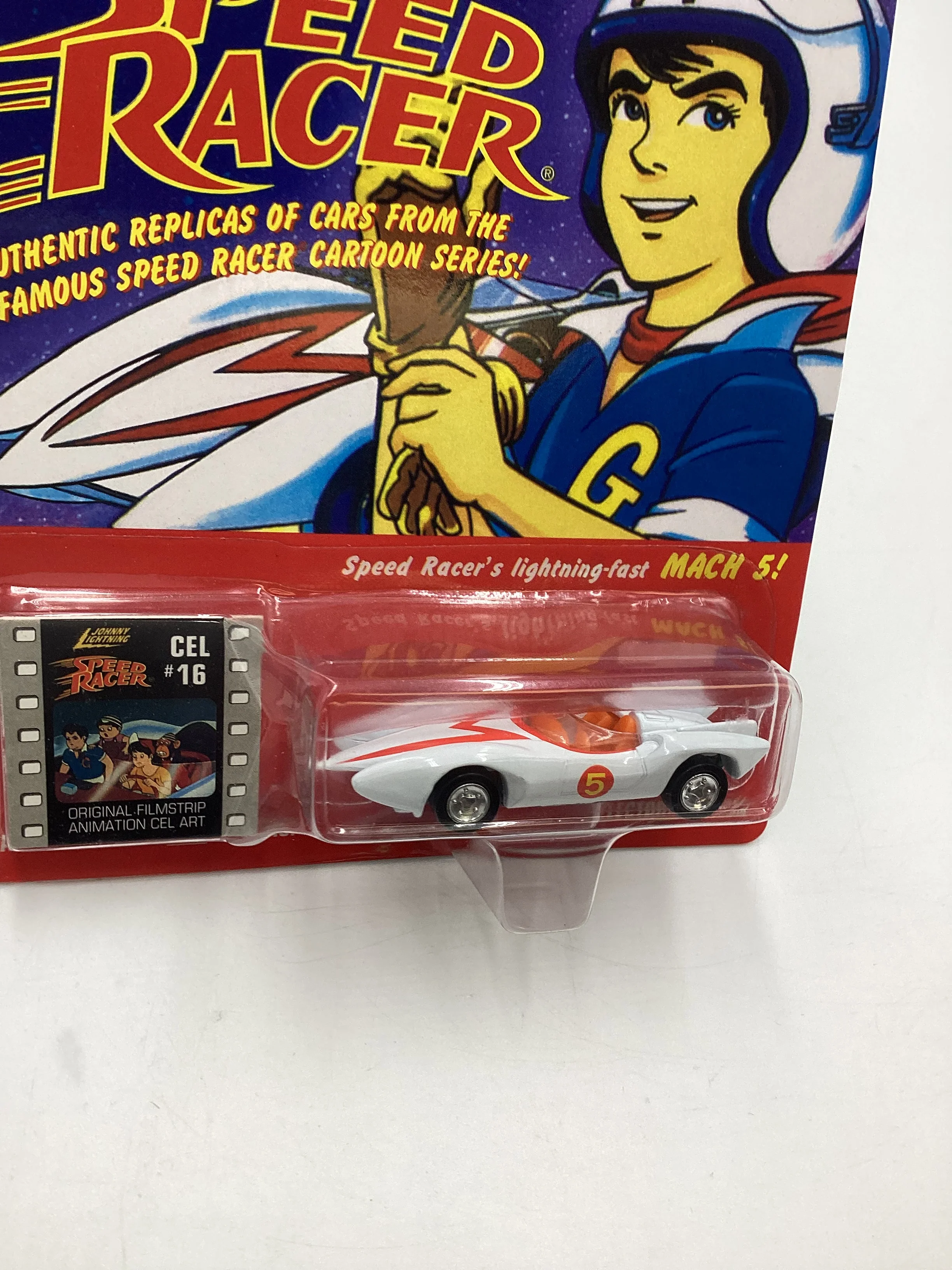 Johnny Lightning Speed Racer CEL #16 Speed Racer Mach 5 White 186B - Image 5