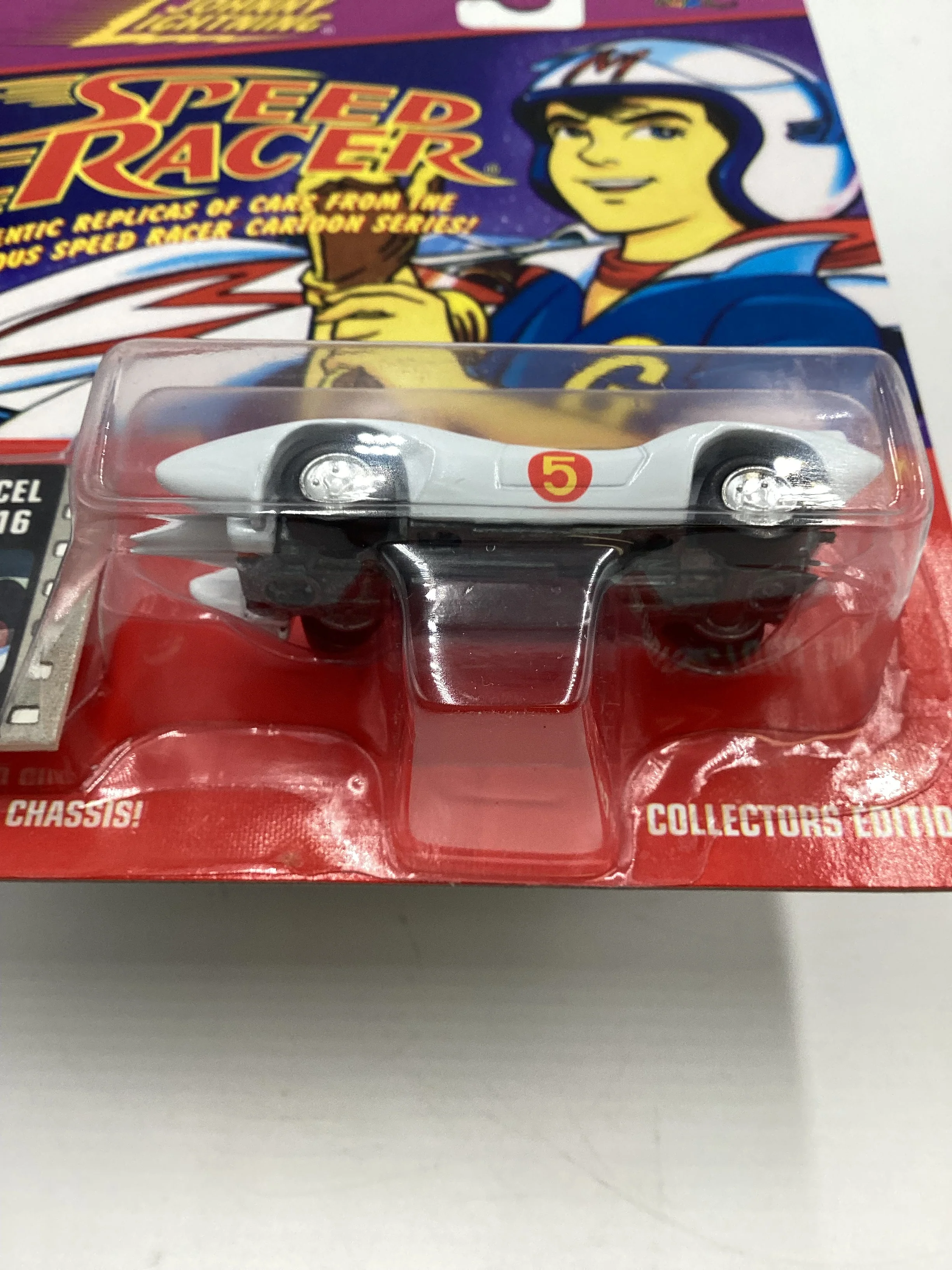 Johnny Lightning Speed Racer CEL #16 Speed Racer Mach 5 White 186B - Image 7