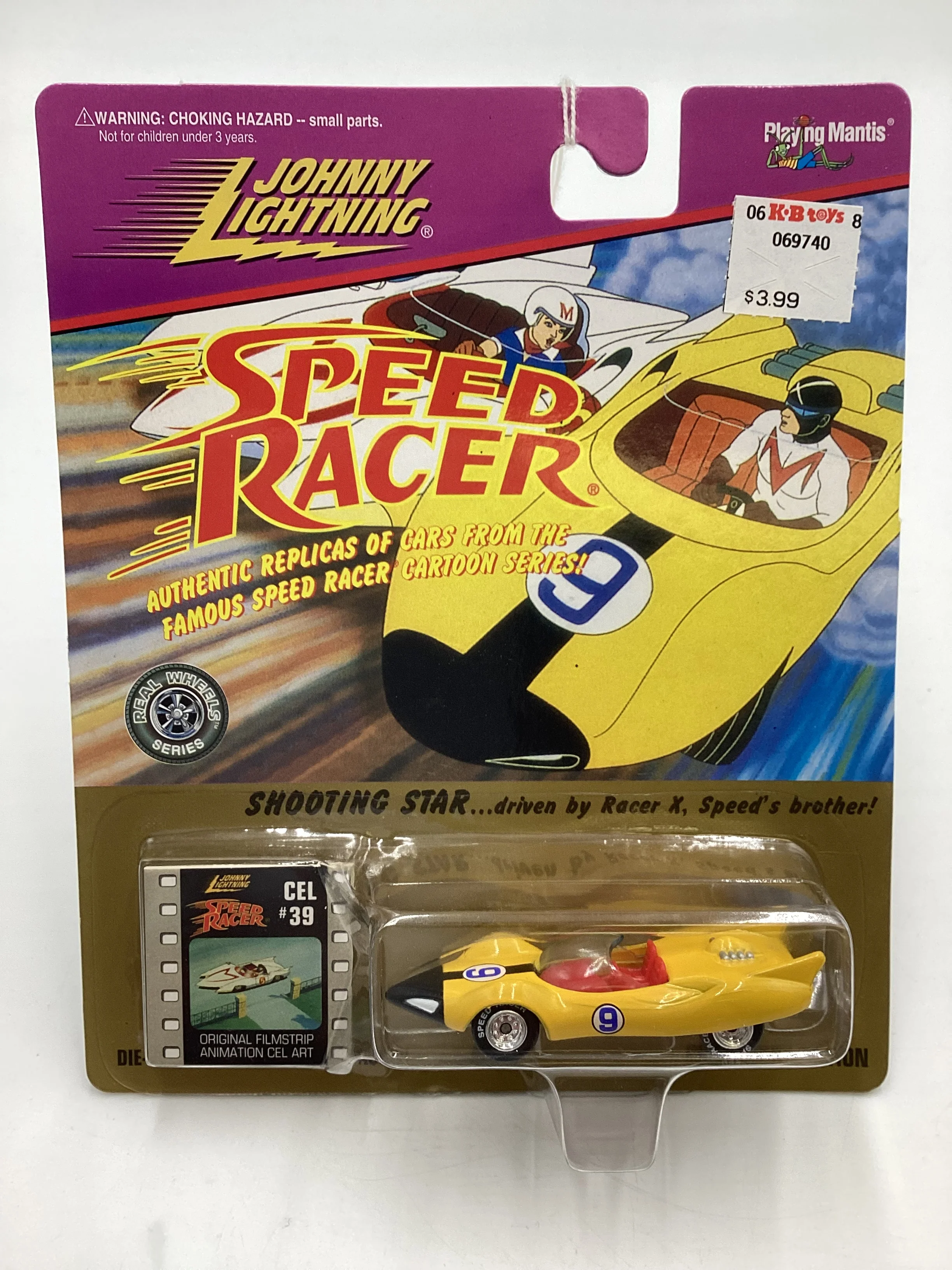 Johnny Lightning Speed Racer CEL #39 Racer X Shooting Star Yellow 186B - Image 2