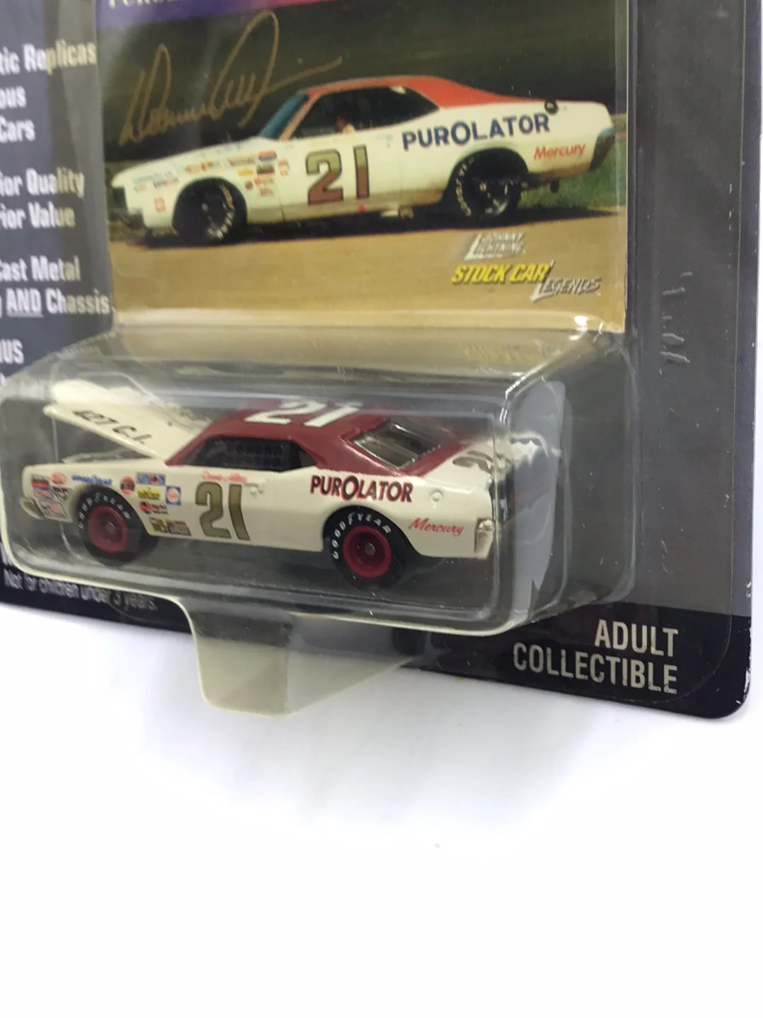 Johnny lightning Stock Car Legends #21 Donnie Allison Mercury Cyclone 210G - Image 4