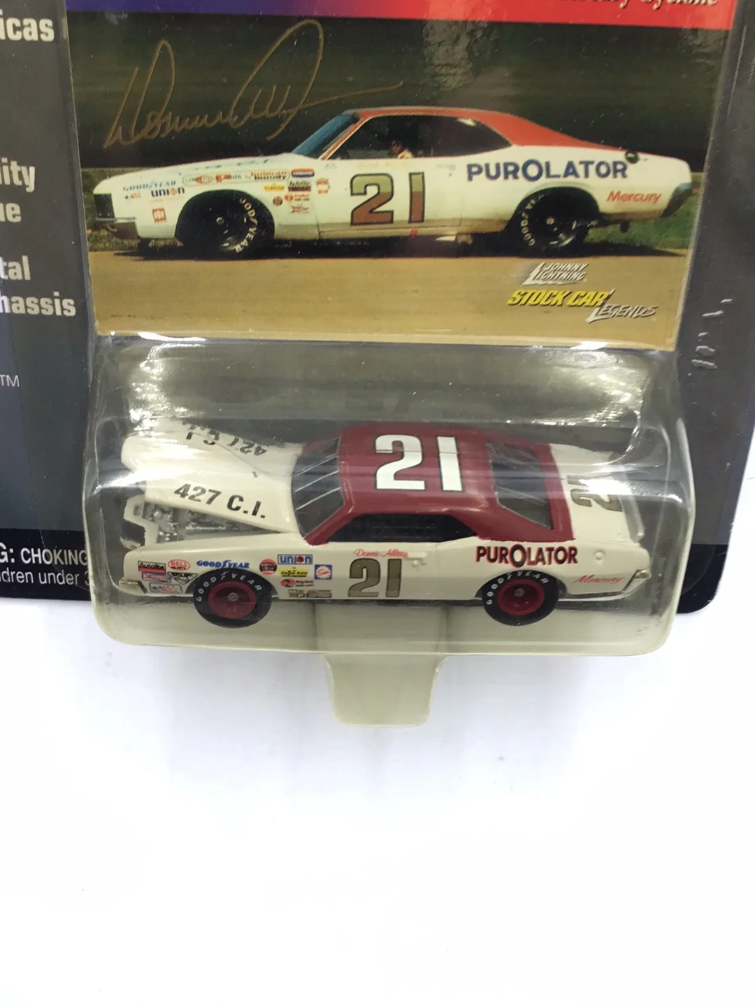 Johnny lightning Stock Car Legends #21 Donnie Allison Mercury Cyclone 210G - Image 5