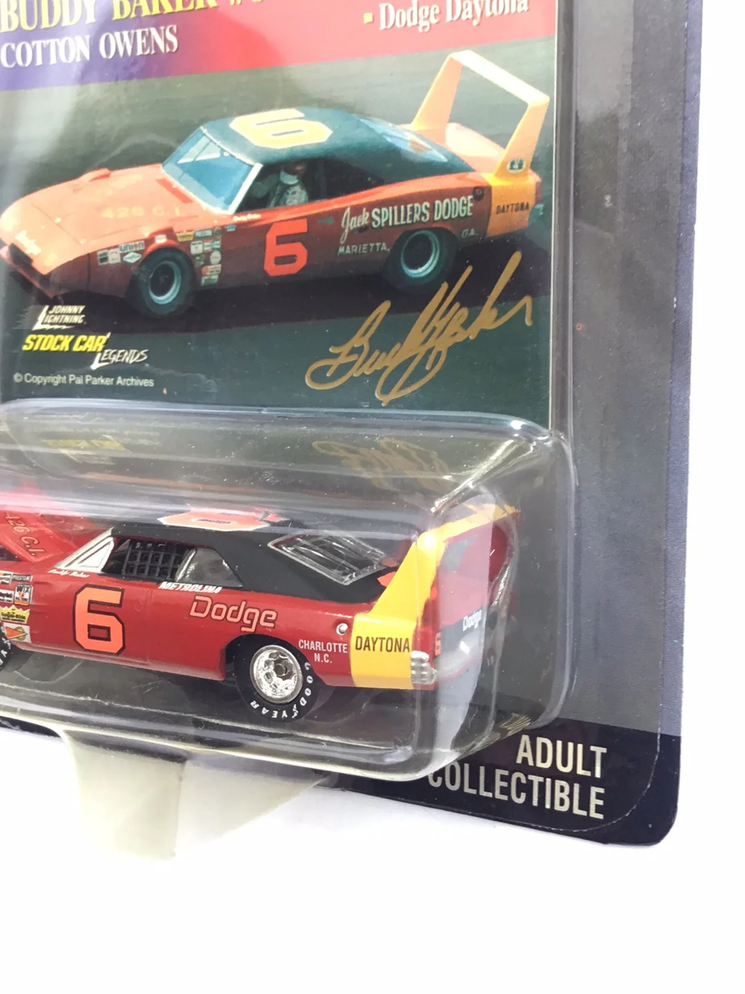 Johnny lightning Stock Car Legends #6 Buddy Baker Dodge Daytona QQ1 - Image 4