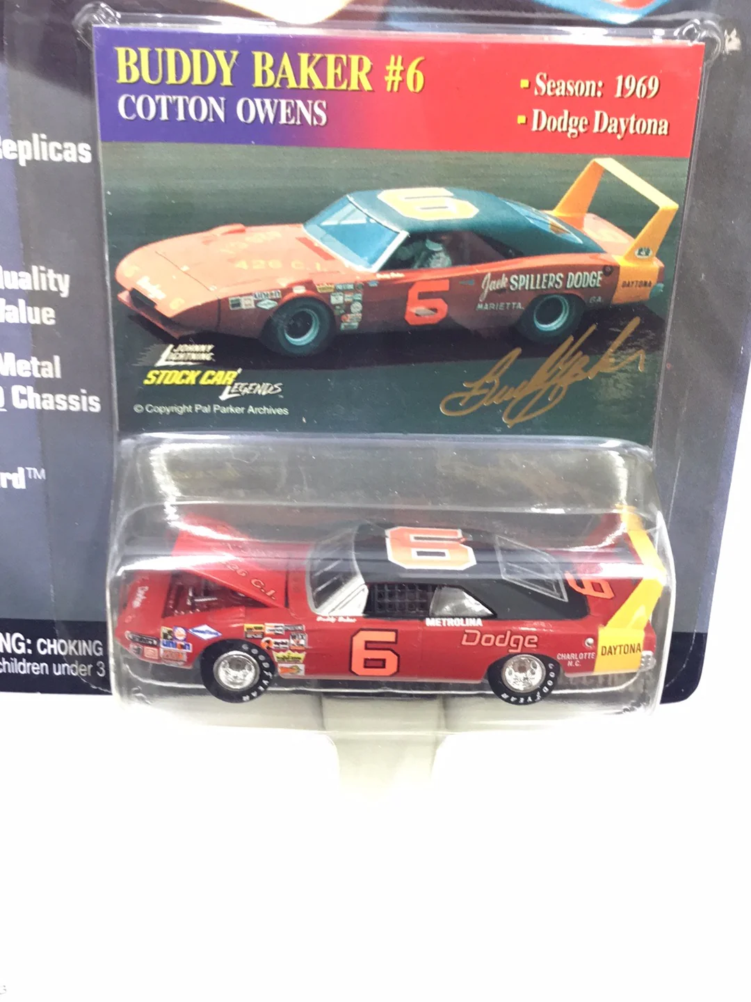 Johnny lightning Stock Car Legends #6 Buddy Baker Dodge Daytona QQ1 - Image 5