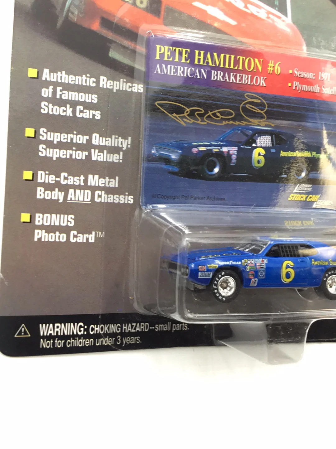 Johnny lightning Stock Car Legends #6 Pete Hamilton Plymouth Satellite QQ1 - Image 3